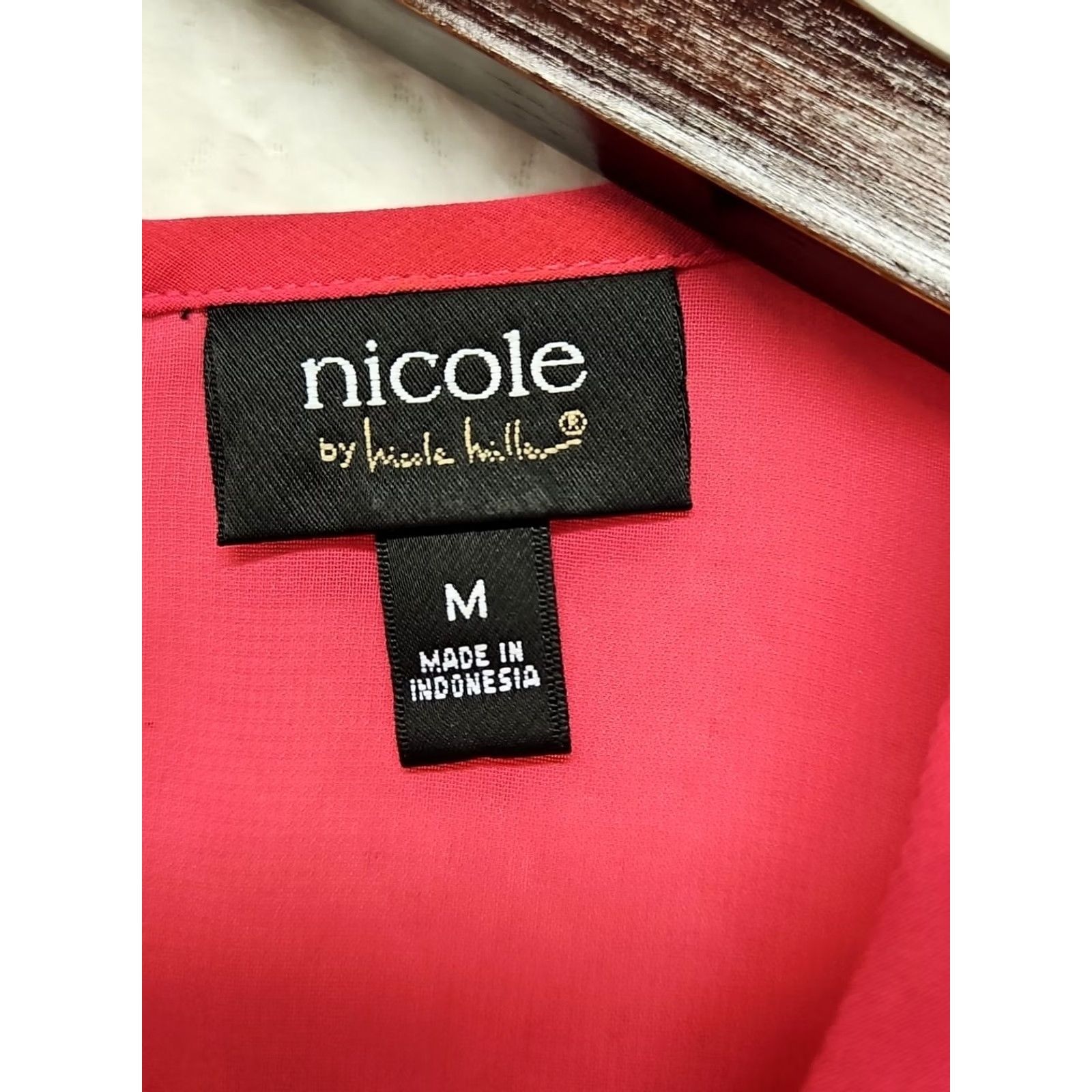 Nicole Miller Nicole Miller Blouse Shirt Women M Pink Lace Chiffon Sleeveless High Crew Camisole Feminine FlowY Body Size M / US 6-8 / IT 42-44 - 4 Thumbnail