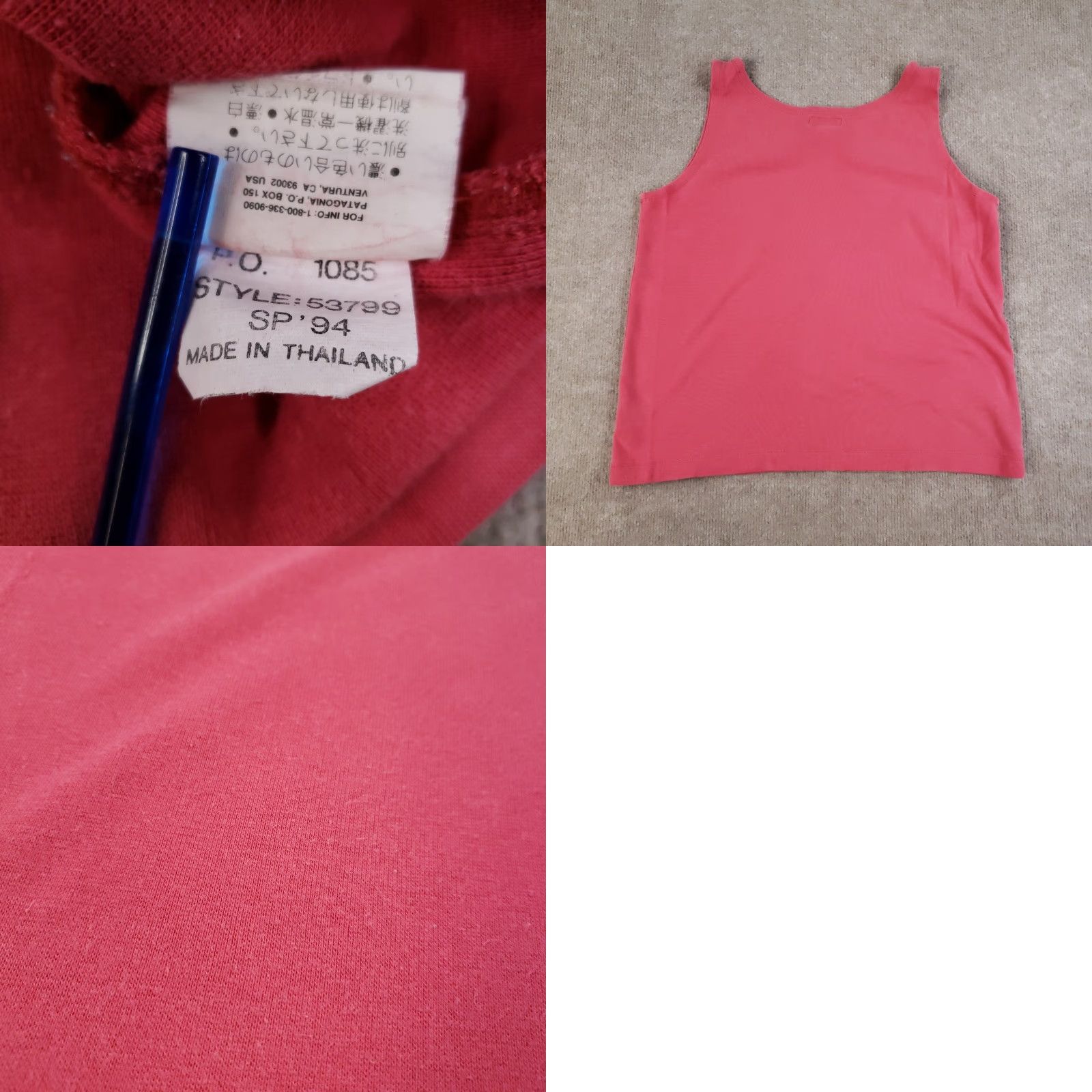 Patagonia VINTAGE Patagonia Tank Top Womens M Pink Shirt Summer 90s STY53799 Size M / US 6-8 / IT 42-44 - 8 Thumbnail