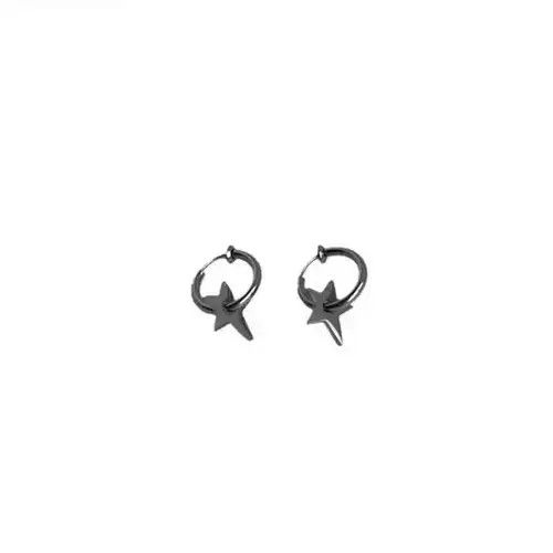Sterling Silver Retro star stud earrings Size ONE SIZE - 4 Thumbnail