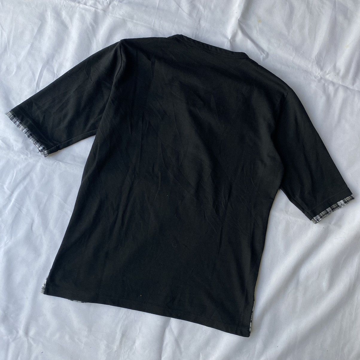 If Six Was Nine × Japanese Brand × Vintage Japanese Tartan Double Layer Short Sleeve By Male&co Size US M / EU 48-50 / 2 - 9 Thumbnail