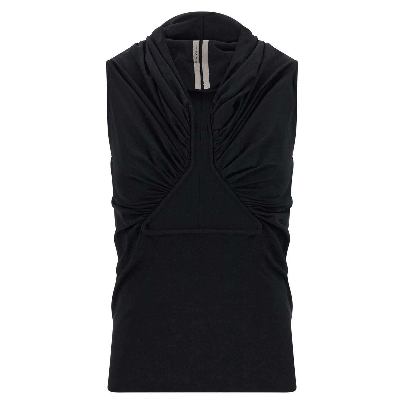 RICK OWENS Jersey SS Prong Black Top New & Authentic (Women'