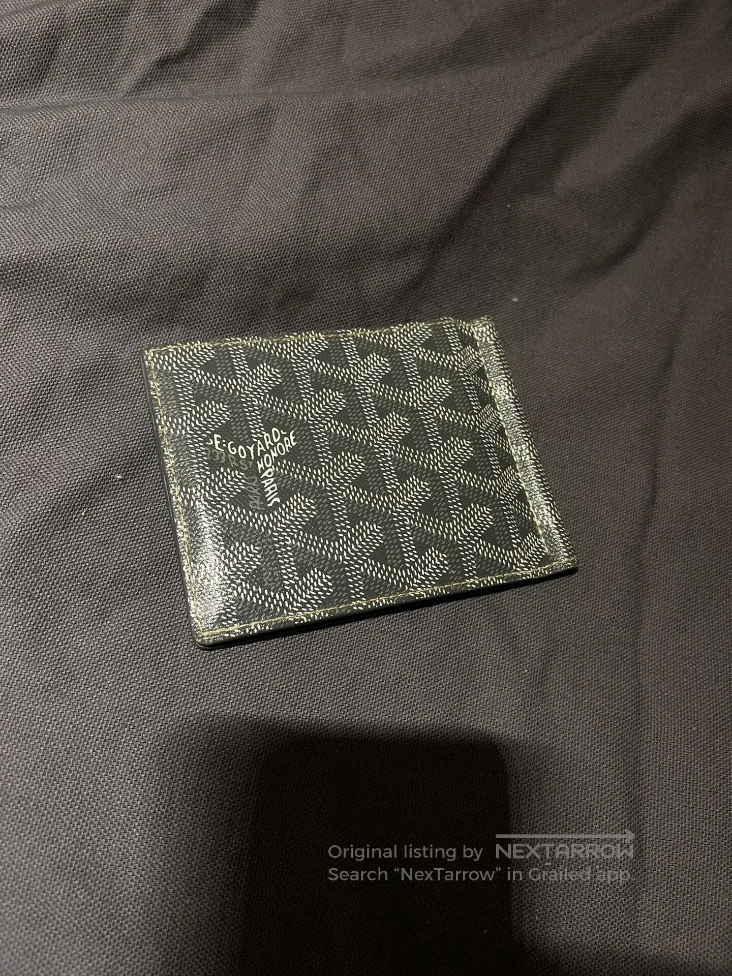 grey goyard card holder.
