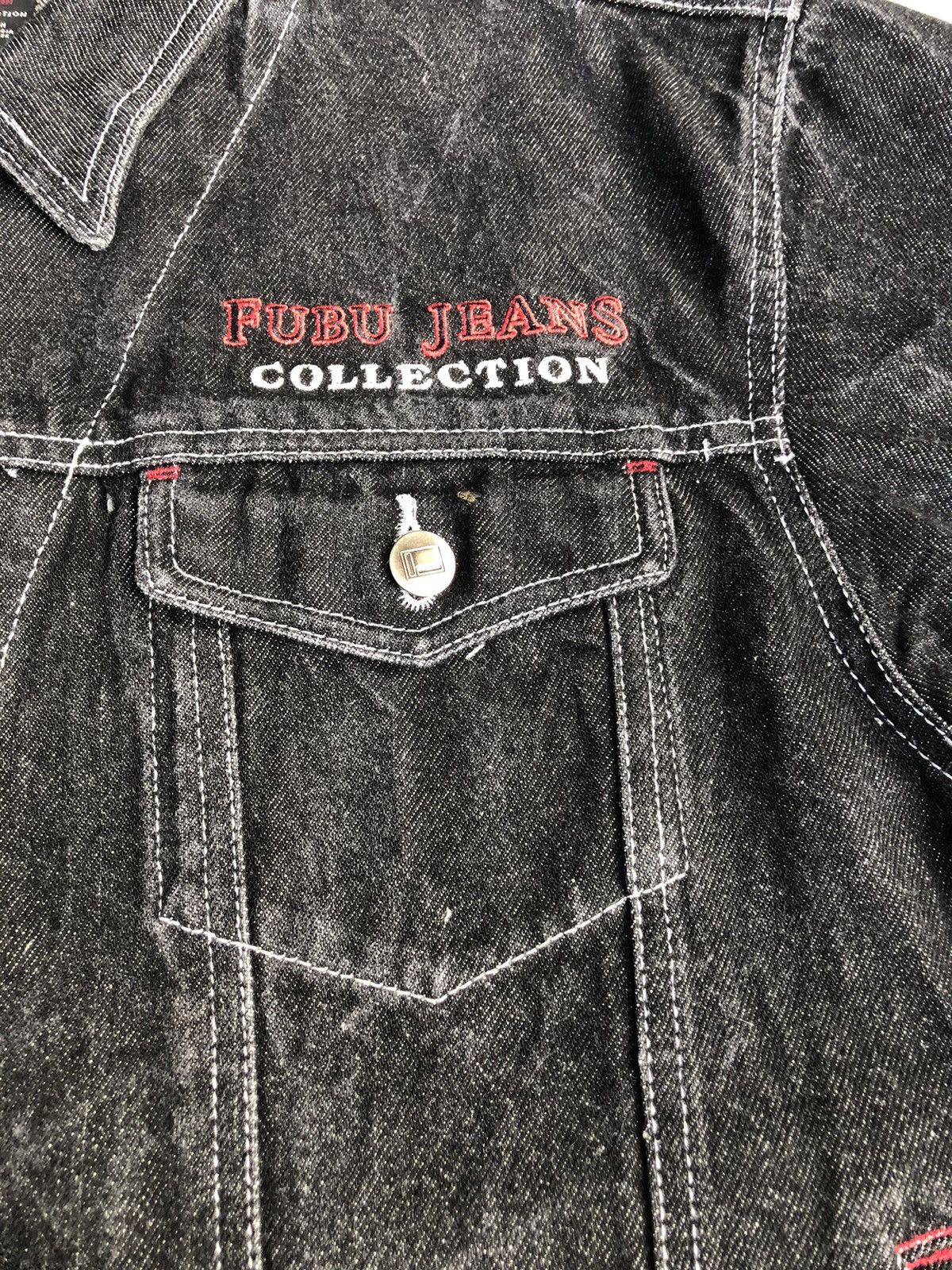 Fubu Y2k Fubu Denim Jacket Embroidered Jeans Size US L / EU 52-54 / 3 - 17 Thumbnail