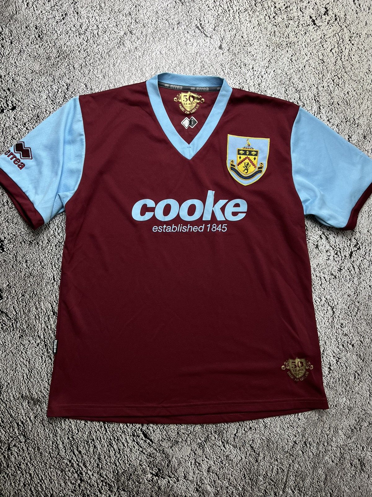 Errea 2009-2010 50 years anniversary Burnley errea jersey Size US S / EU 44-46 / 1 - 1 Thumbnail