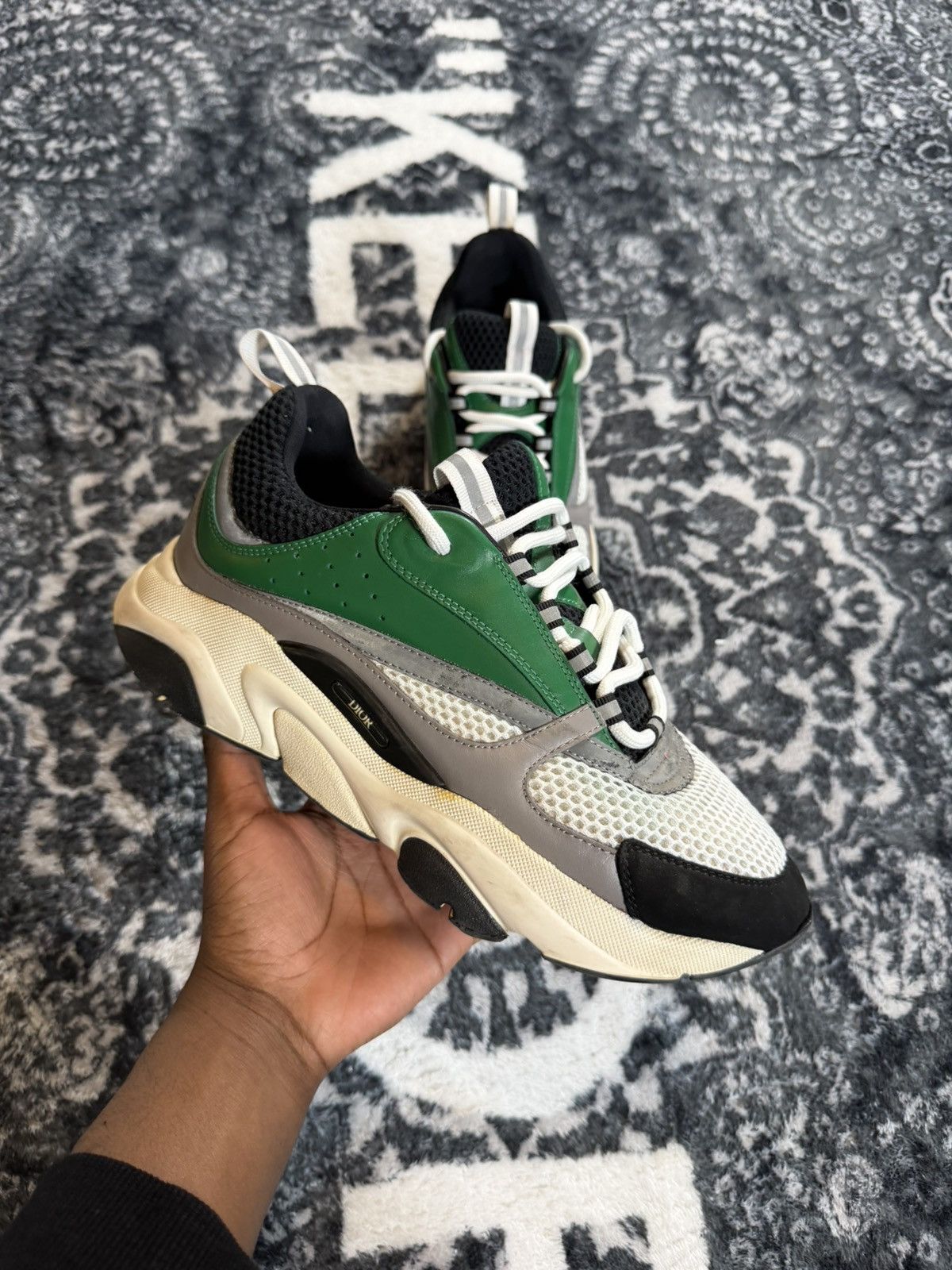 Dior B22 white/green