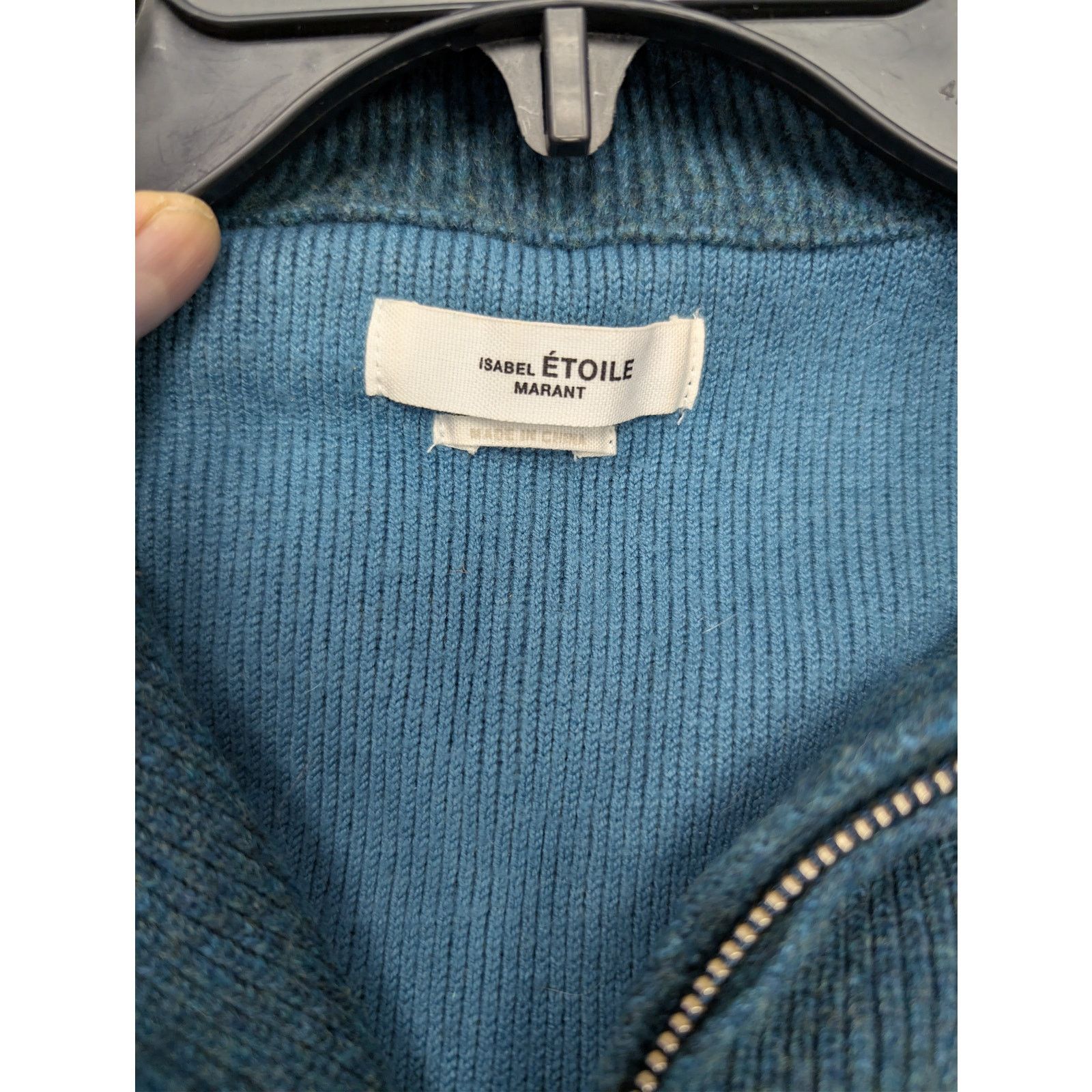 Isabel Marant o1rshd1 CC20 Fancy Quarter-Zip Sweater in Green Size US S / EU 44-46 / 1 - 16 Thumbnail