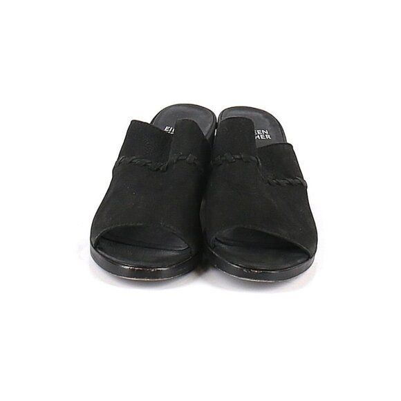 Eileen Fisher Eileen Fisher Kale Nubuck Leather Mule Slide 6 Block Heel Op Size US 6 / IT 36 - 4 Thumbnail