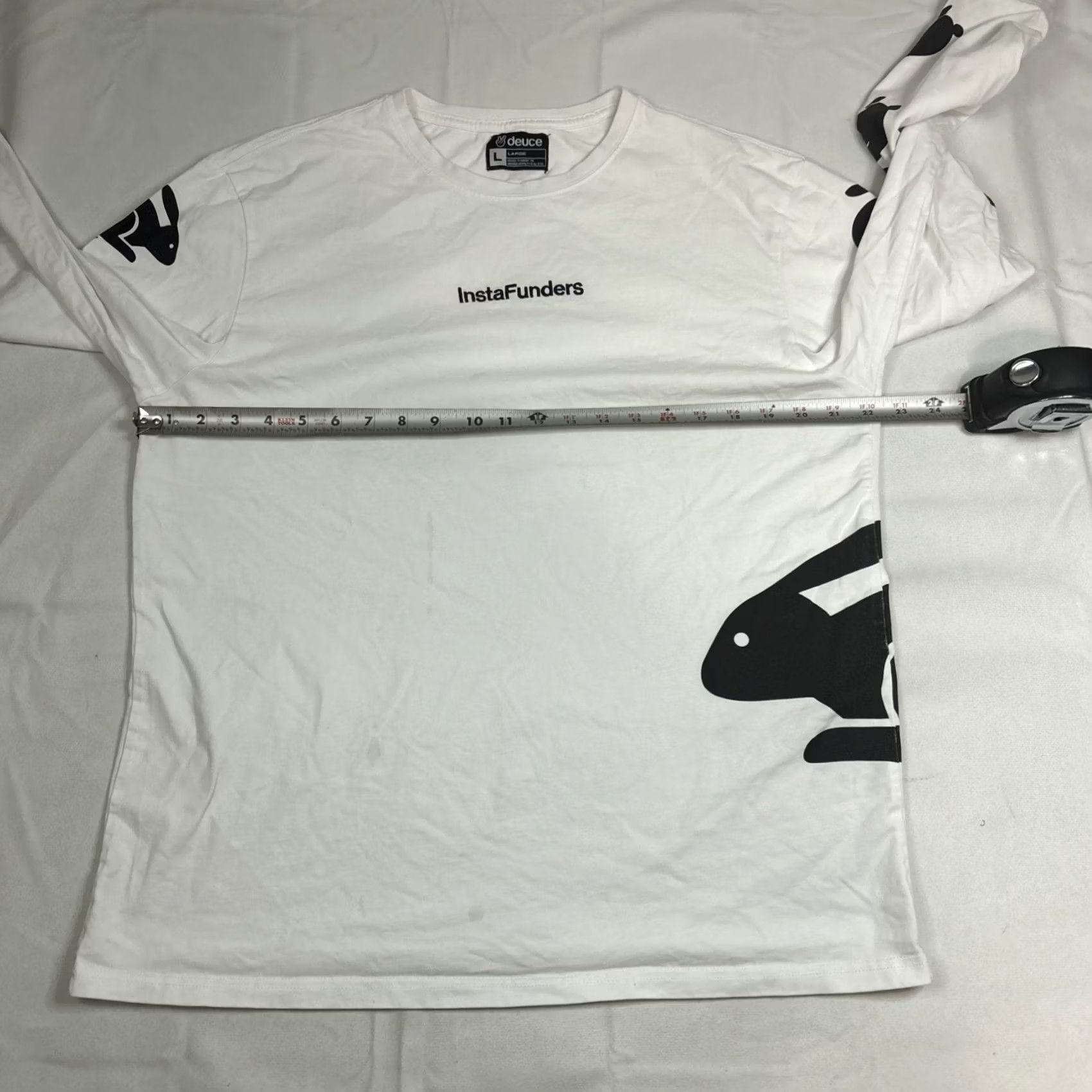 Vintage Deuce Longsleeve T Shirt White L Rabbits Mens Size US L / EU 52-54 / 3 - 5 Thumbnail