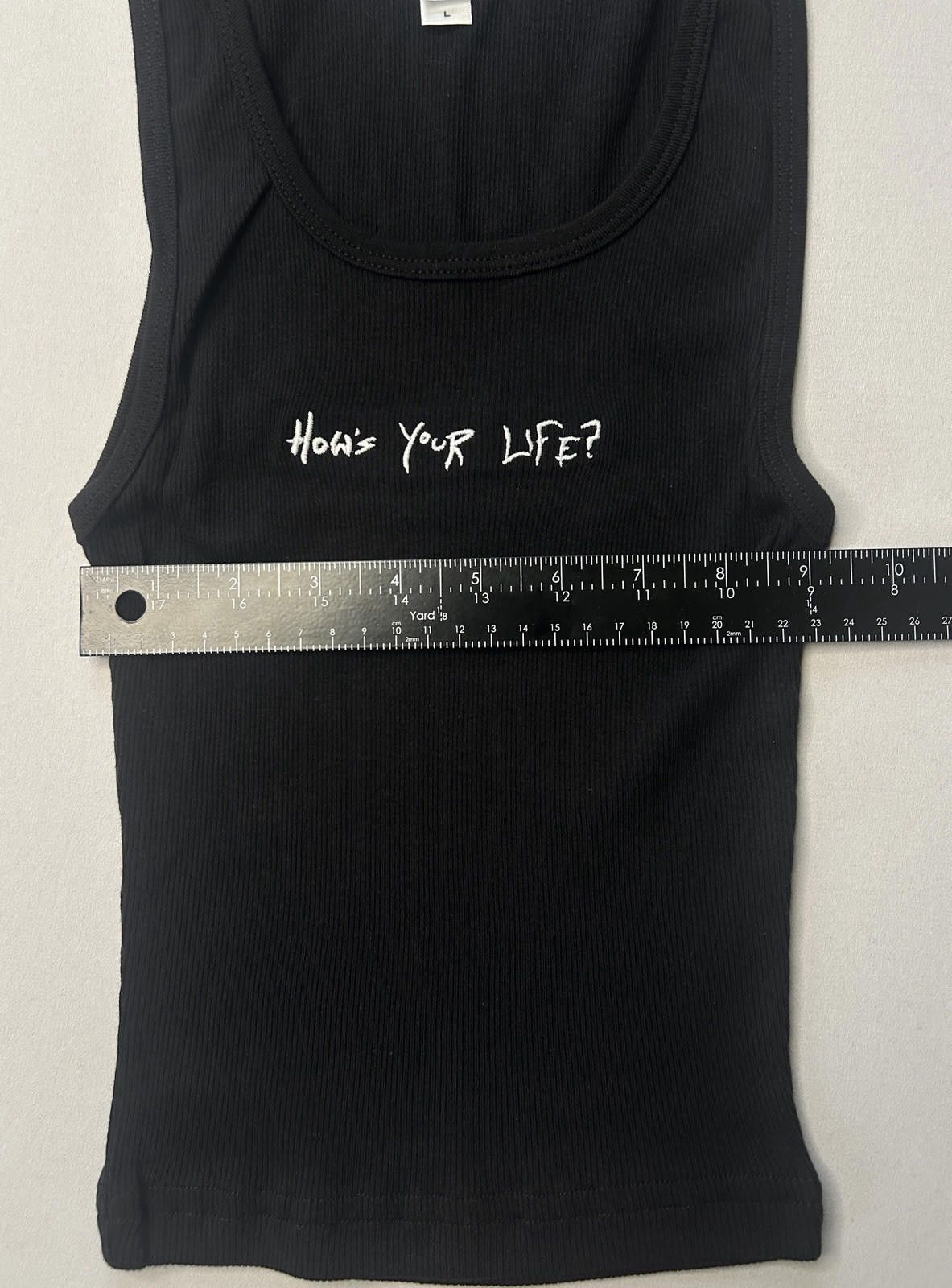 Other Dombresky How’s Your Life Black Cropped Tank Large 2022 NWOT Size L / US 10 / IT 46 - 4 Thumbnail