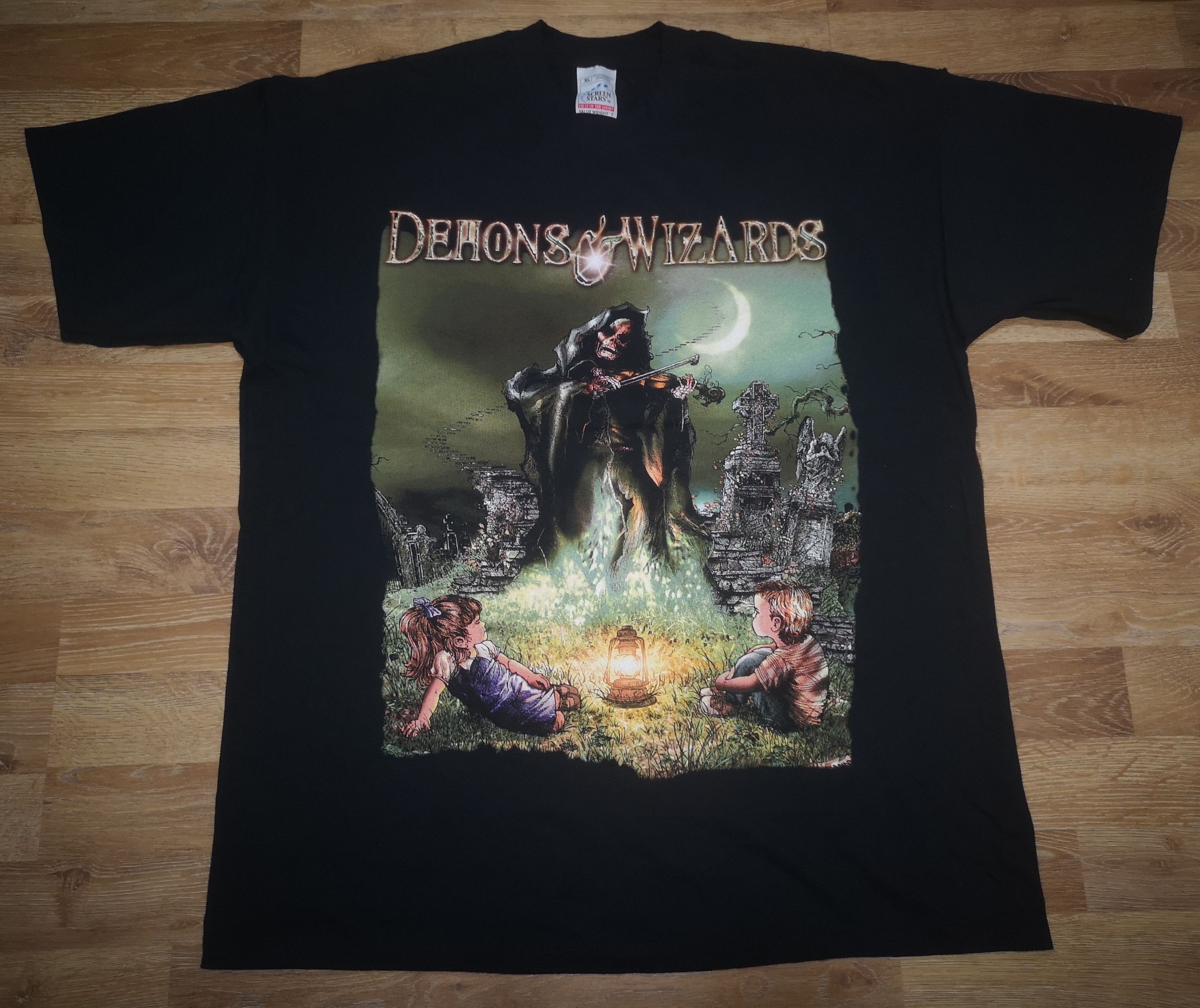 Band Tees × Vintage Deadstock True Vintage OG Demons & Wizards Metal Band Shirt Size US XL / EU 56 / 4 - 1 Thumbnail