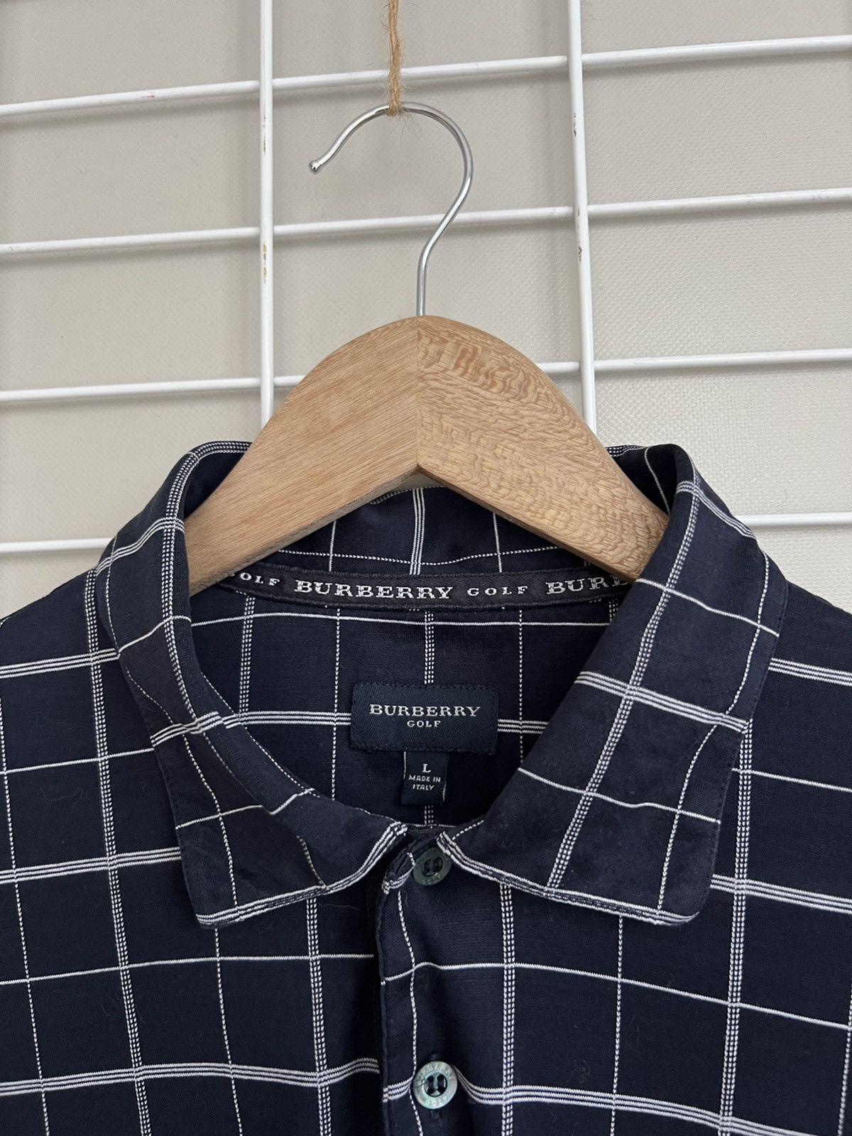 Burberry Burberry Golf Nova Checked Polo Shirt Size L Short Sleeve Size US L / EU 52-54 / 3 - 11 Thumbnail