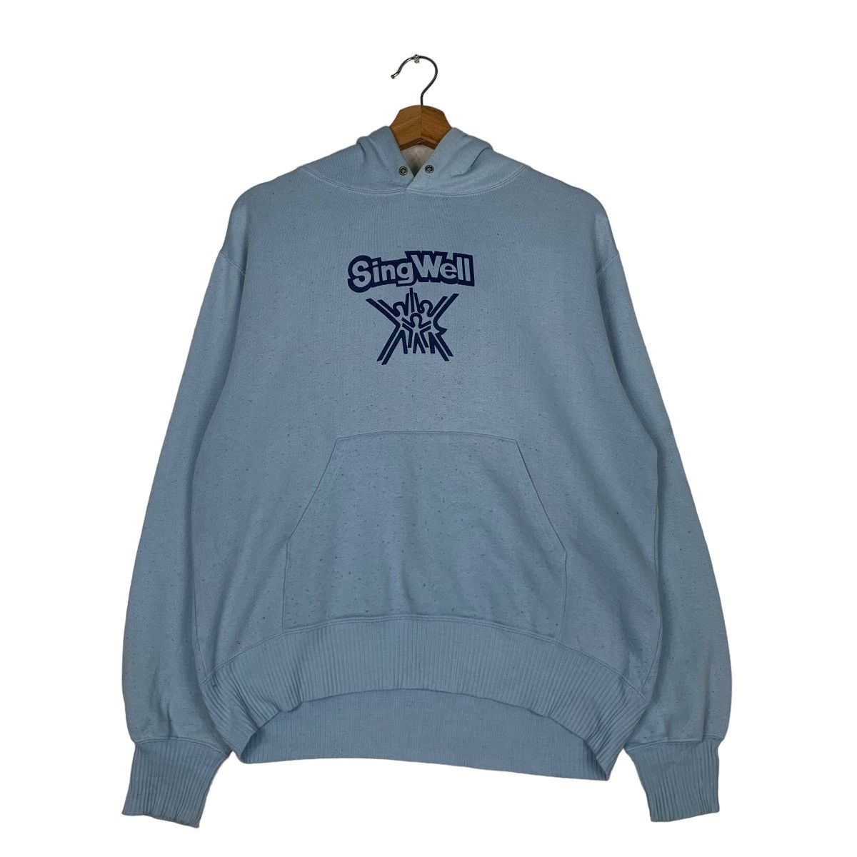 Vintage FREEDE-LIVERY Sing Well Logo Pullover Hoodies #0771-C35 Size US M / EU 48-50 / 2 - 1 Thumbnail