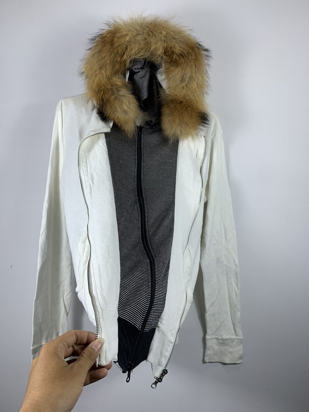 14th Addiction × If Six Was Nine × Yasuyuki Ishii Double Layers Time Flies Fur Hoodie Zip Lgb Style Size US L / EU 52-54 / 3 - 2 Thumbnail