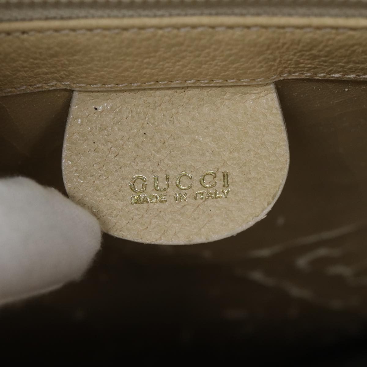 Gucci GUCCI Hand Bag Leather Beige 000 1553 000 1553 Size ONE SIZE - 7 Thumbnail