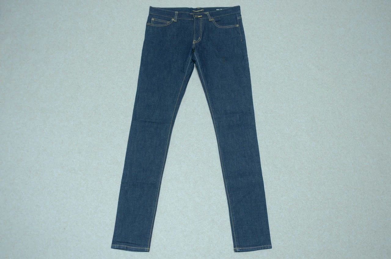 Saint Laurent Paris SLP Hedi D01 Raw Denim 30 Mint Size US 30 / EU 46 - 1 Thumbnail