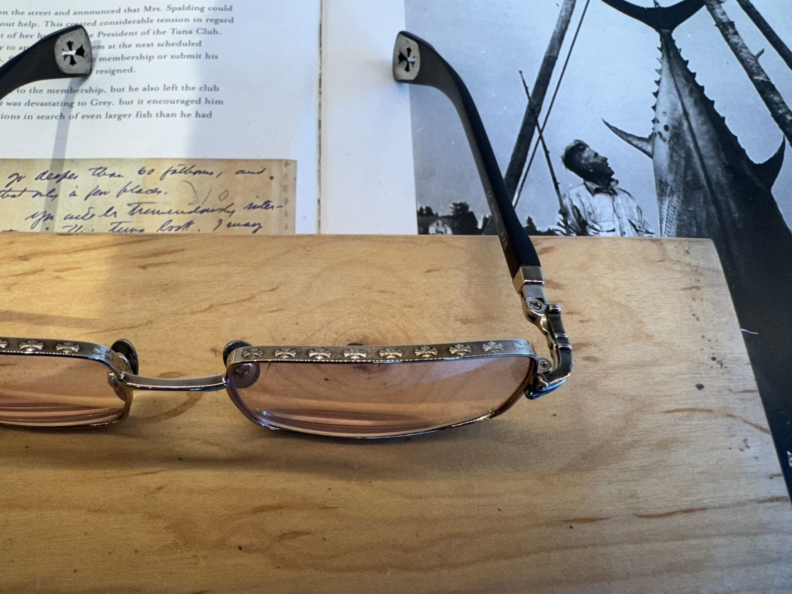 Chrome Hearts Chrome Hearts AXE Glasses - Wood + Sterling - Rare Size ONE SIZE - 8 Thumbnail