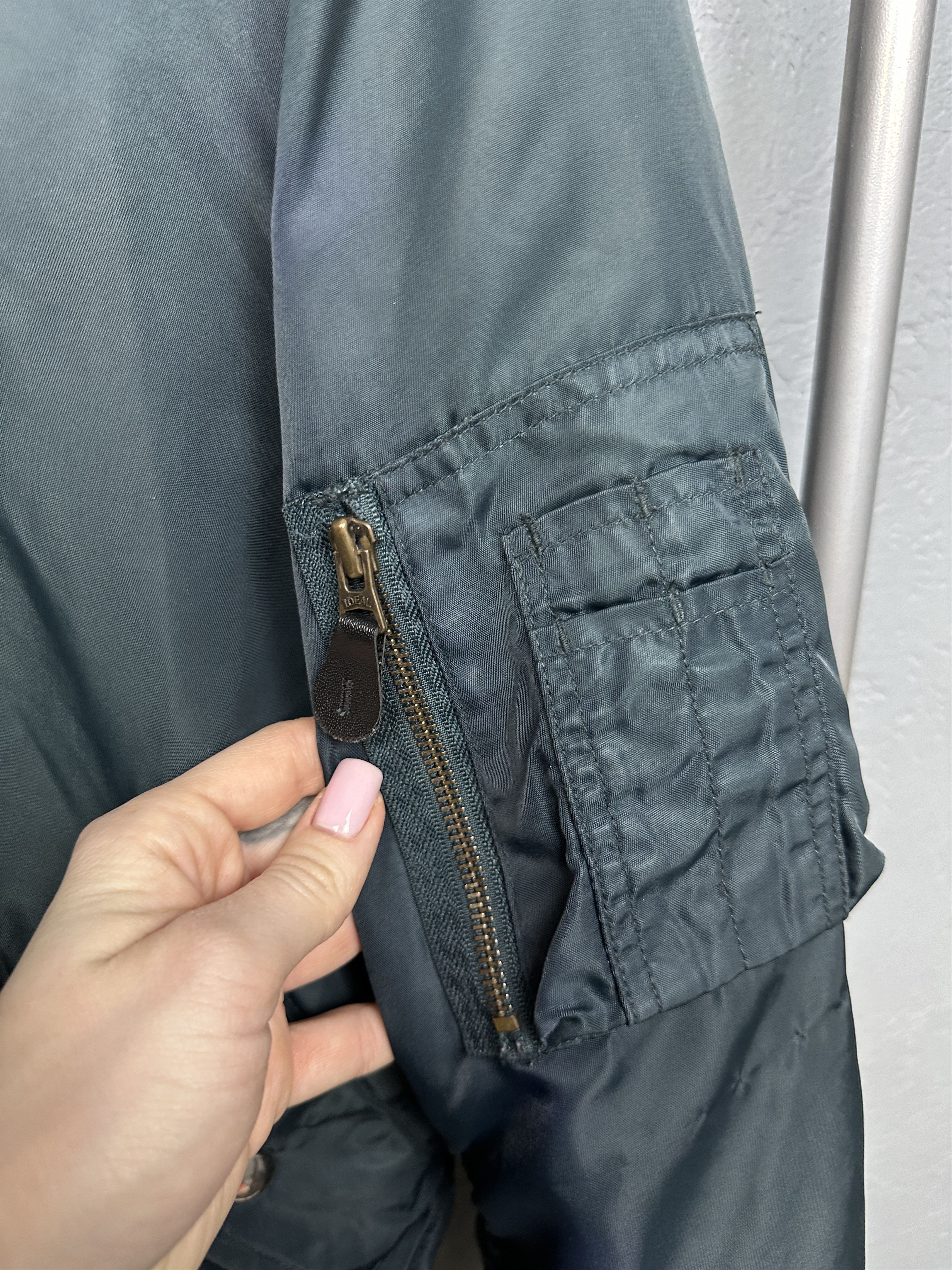 Vintage 90s Vintage MA1 Pilot Nylon Bomber Air Force Jacket Size US XS / EU 42 / 0 - 3 Thumbnail