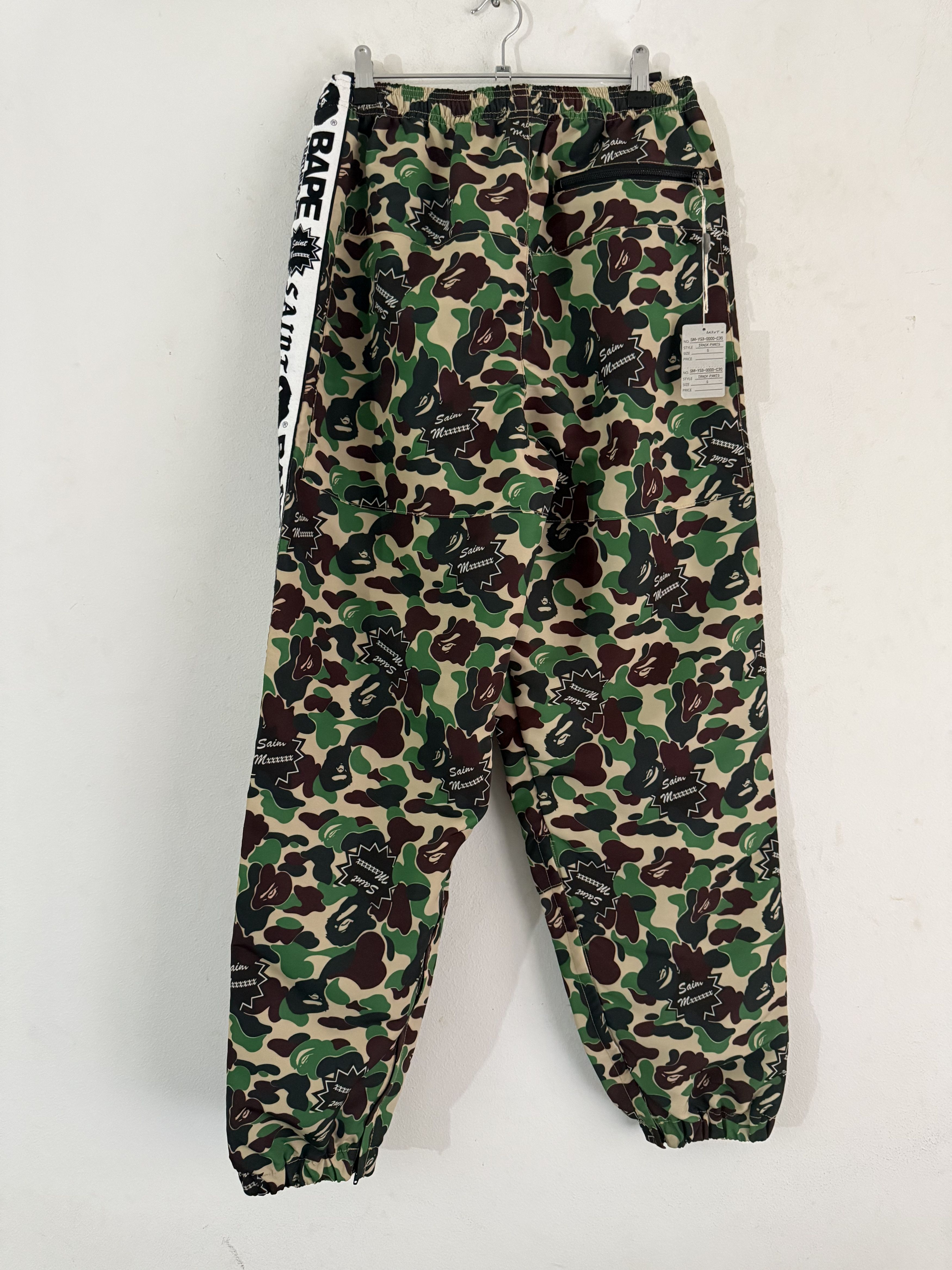 Bape × Saint Michael A BATHING APEx SAINT Mxxxxxx STAPE Track Pants Camo Size US 31 - 8 Thumbnail