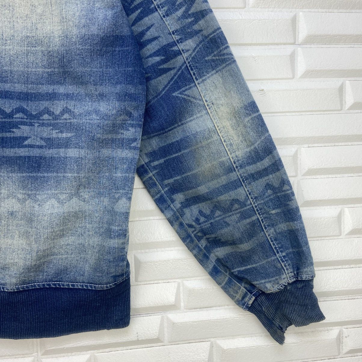 Japanese Brand Blue Story Street Fashion Native Soft Denim Bomber Style Size US S / EU 44-46 / 1 - 7 Thumbnail