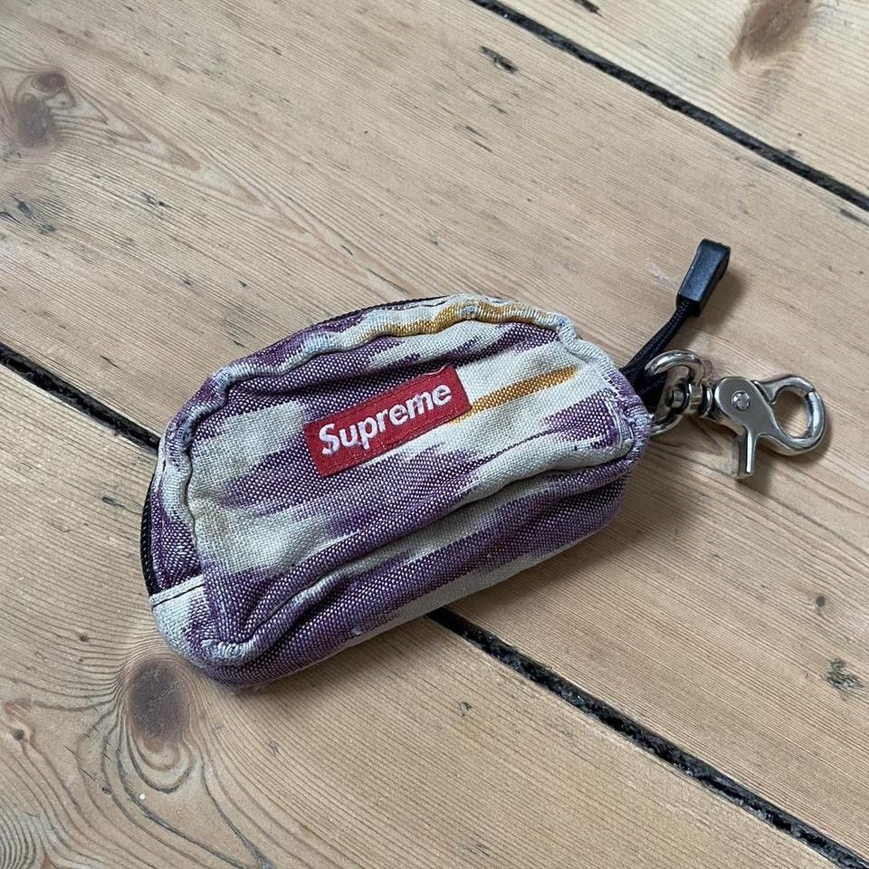 Supreme SS12 Ikat Stash Pouch Purple One Size