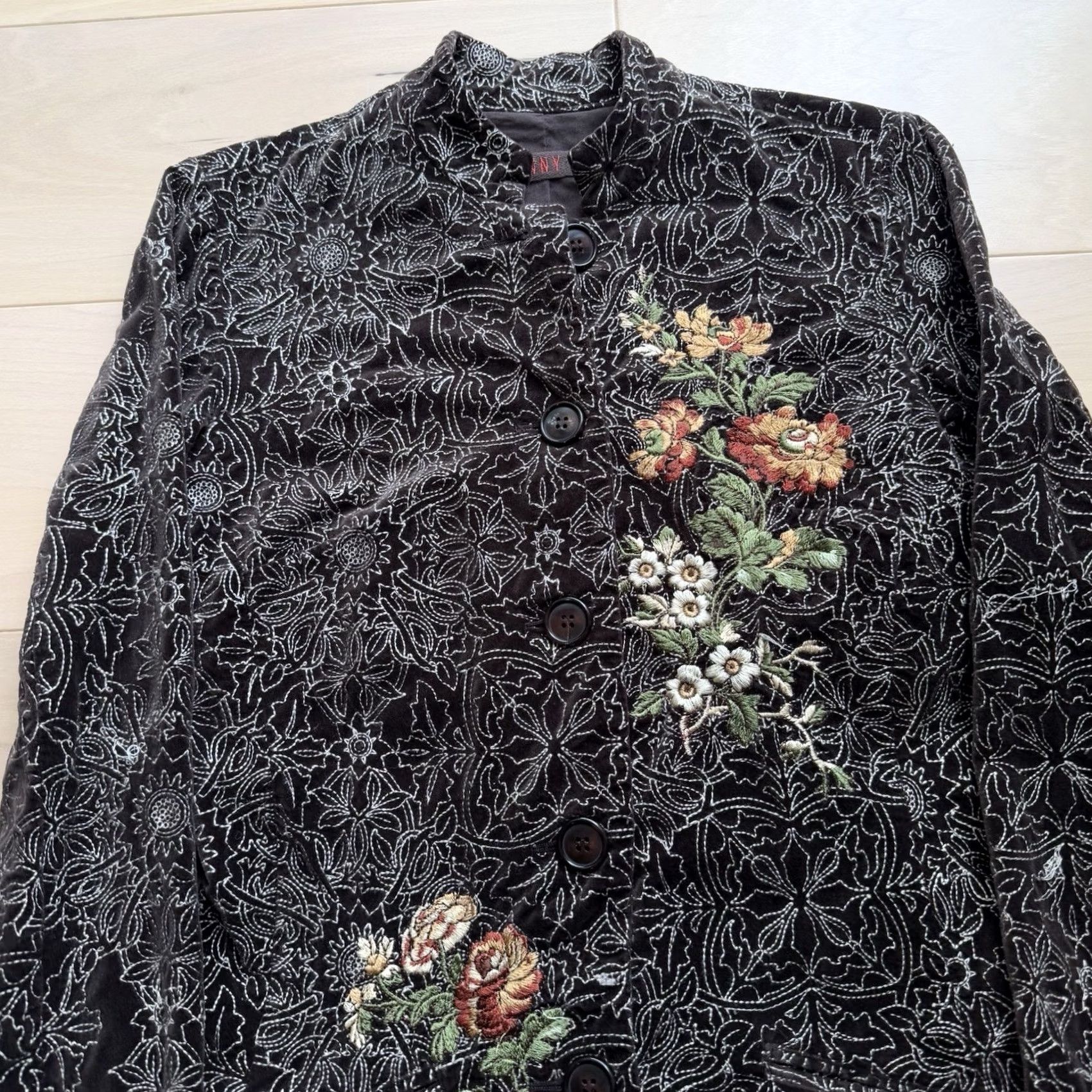 Johnny Was Johnny Was Jacket Floral Brown Long Embroidered Art Glam New York Small Size S / US 4 / IT 40 - 3 Thumbnail