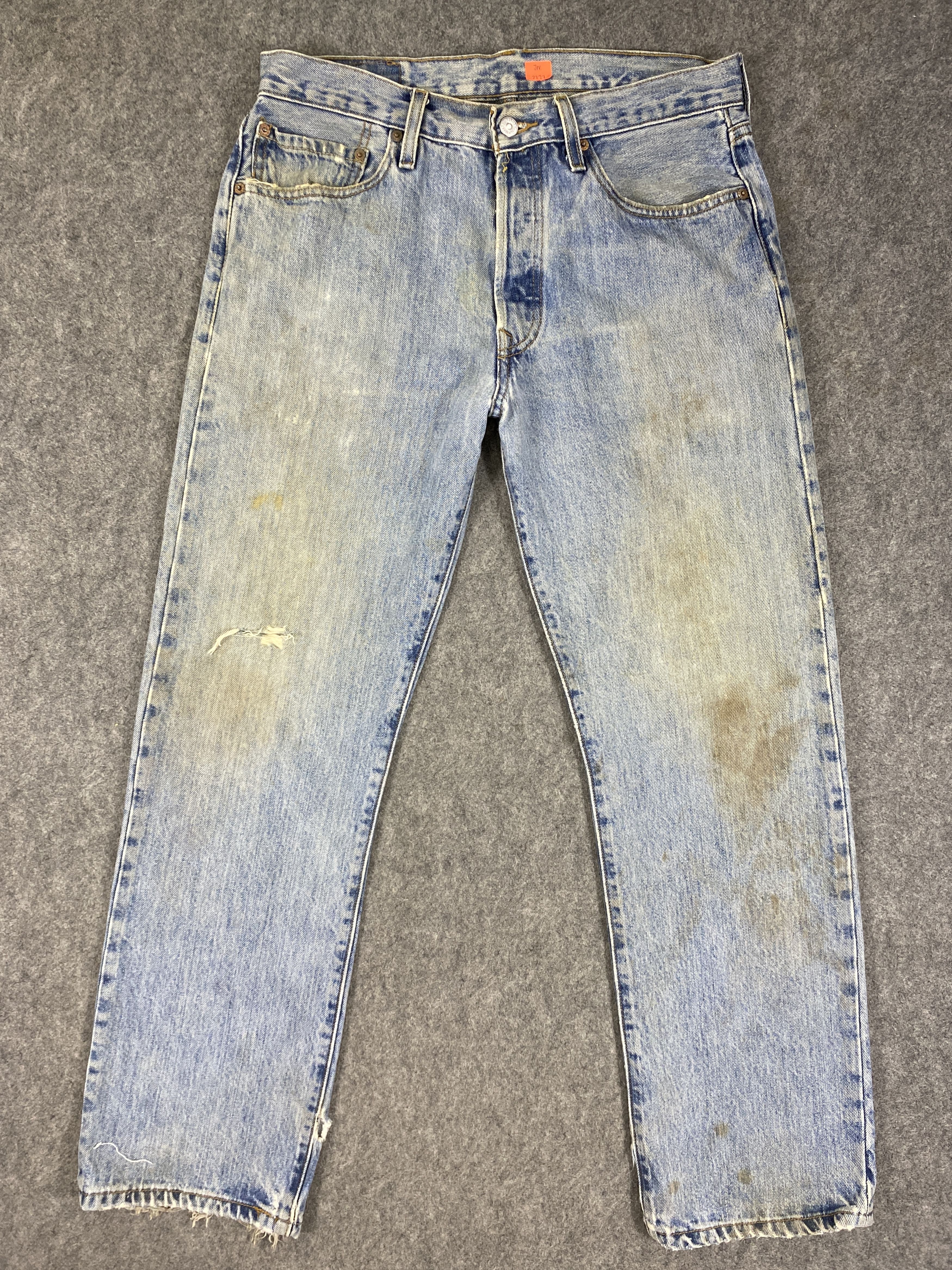 Japanese Brand Dirty Light Blue Vintage Levi's 501 32x29.5 Denim -JN2227 Size US 32 / EU 48 - 1 Thumbnail