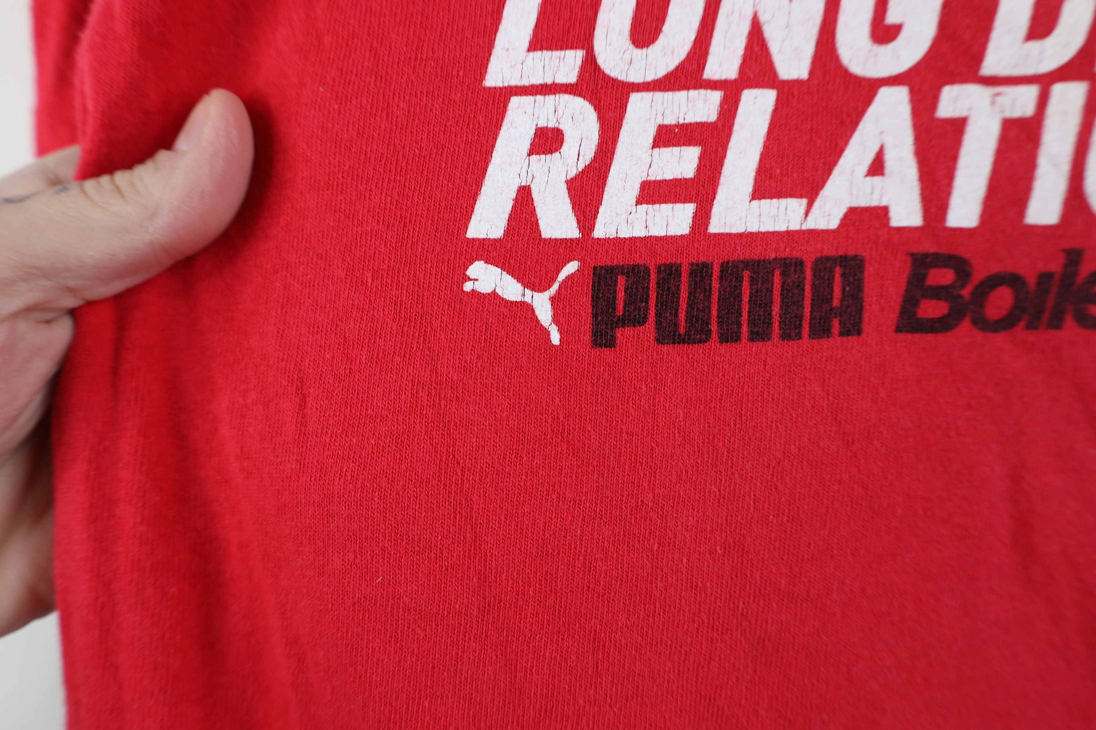 Puma × Vintage Vintage Y2K Puma Faded Long Relationship Boilermaker T-Shirt Size US M / EU 48-50 / 2 - 5 Thumbnail