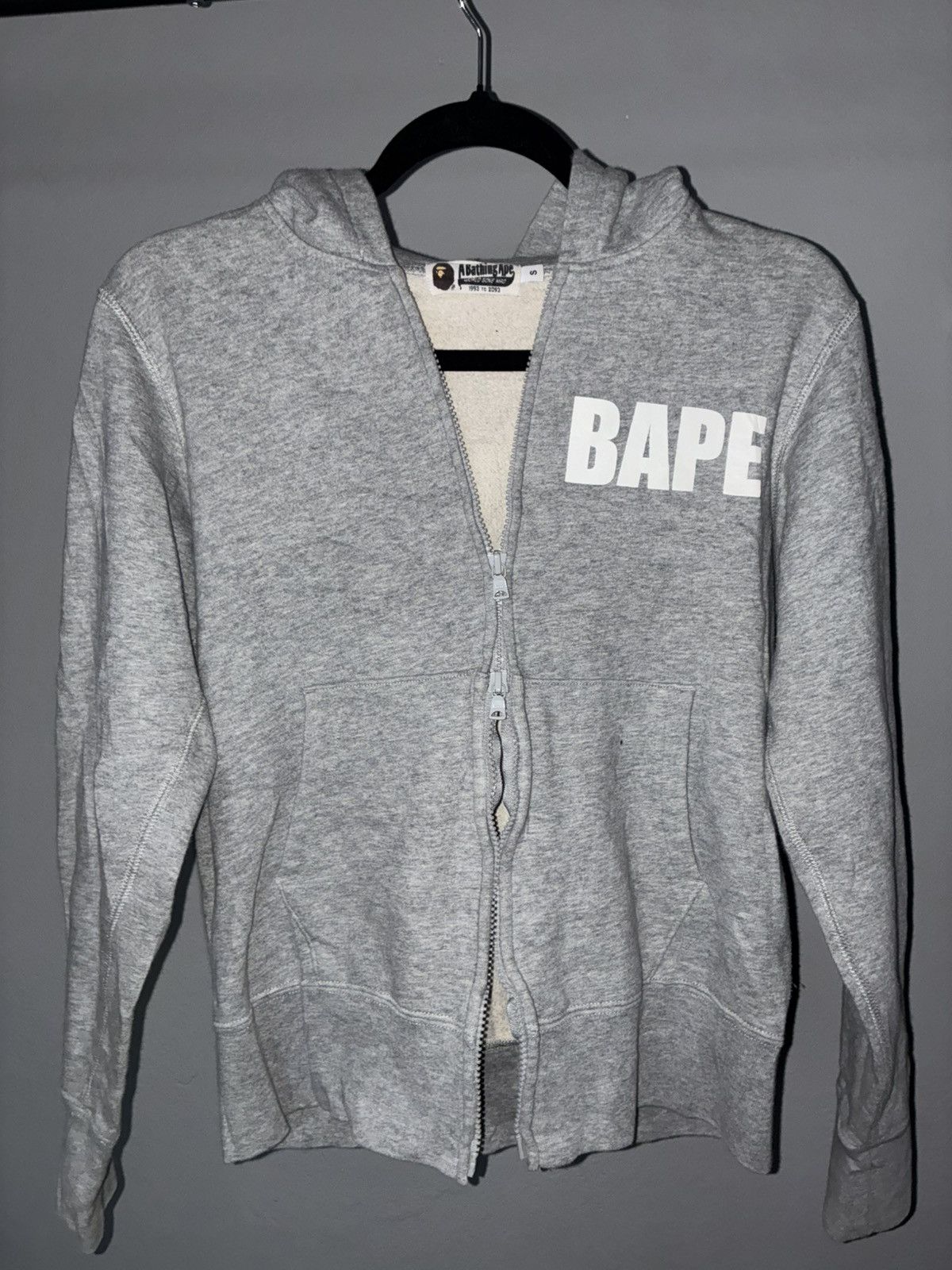 Bape BAPE Full Zip Hoodie Grey Size US S / EU 44-46 / 1 - 6 Thumbnail