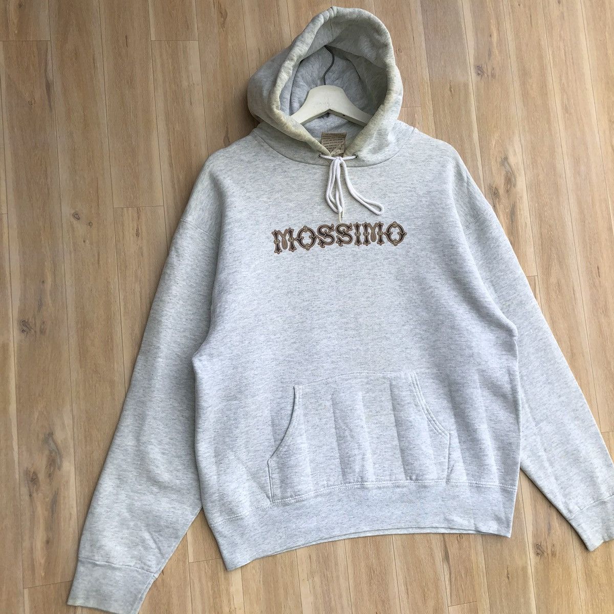Mossimo Vintage Mossimo Hoodie Spellout Big Logo Sweatshirt Size US L / EU 52-54 / 3 - 3 Thumbnail