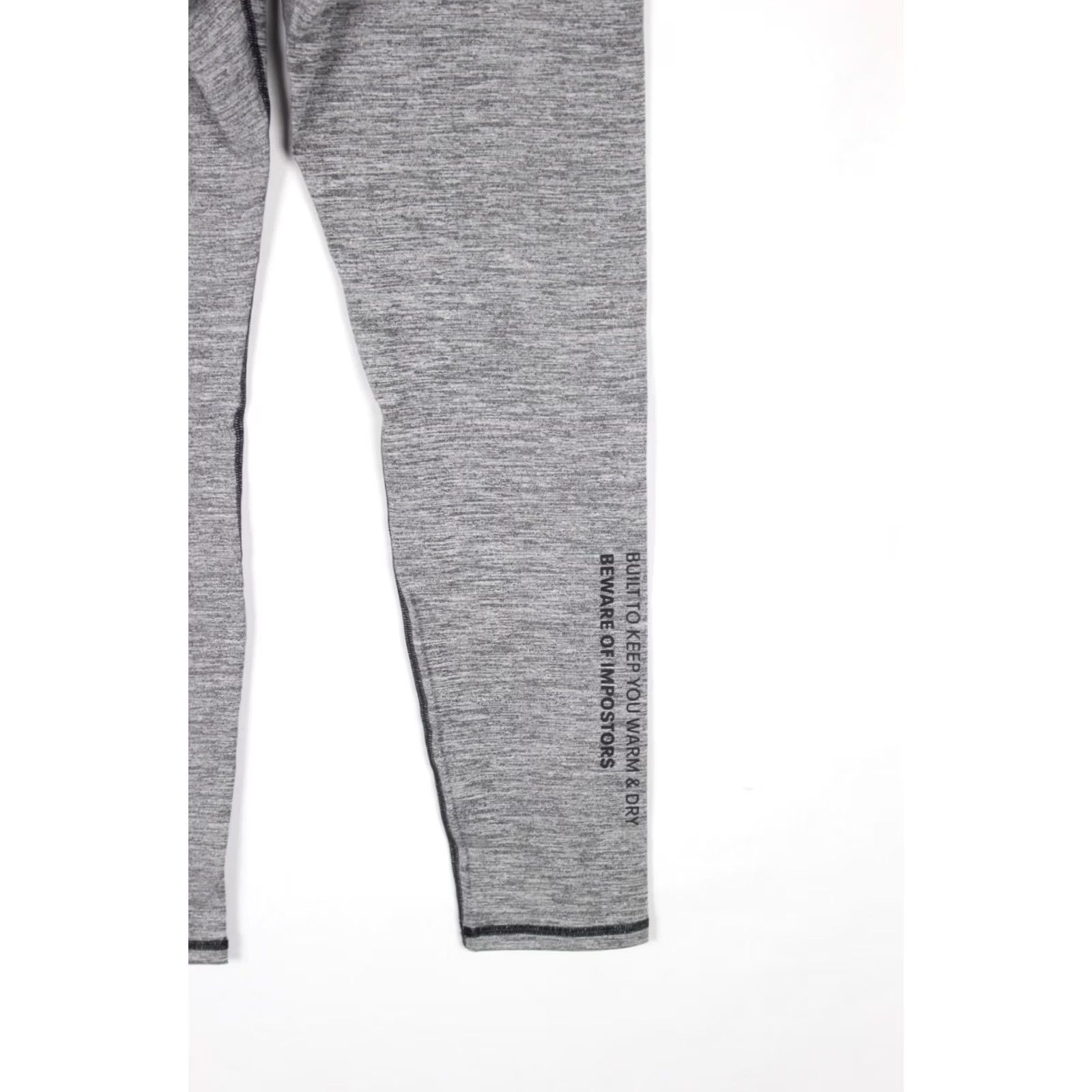 Under Armour Under Armour Women s Coldgear Twist Leggins L Large Gray Heather 1381806 100 Size 36" / US 14 / IT 50 - 3 Thumbnail