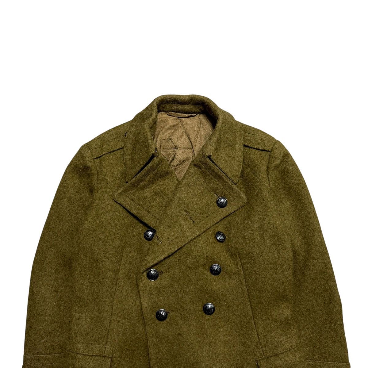 Vintage True Vintage 40s Romanian Army Double Breasted Military Coat Size US M / EU 48-50 / 2 - 3 Thumbnail