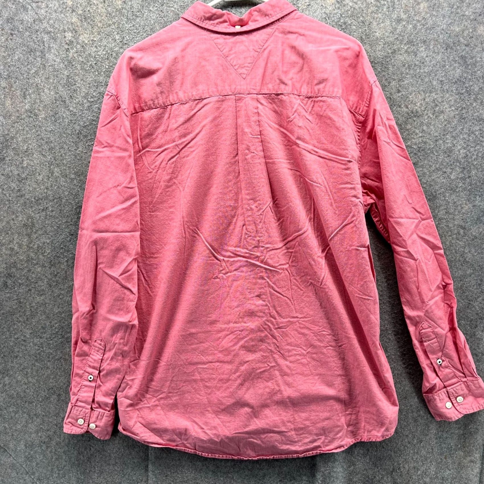 Tommy Hilfiger VINTAGE Tommy Hilfiger Shirt Mens XL Pink Button Down Classic Preppy Dress Oxford VTG Size 46R - 2 Thumbnail