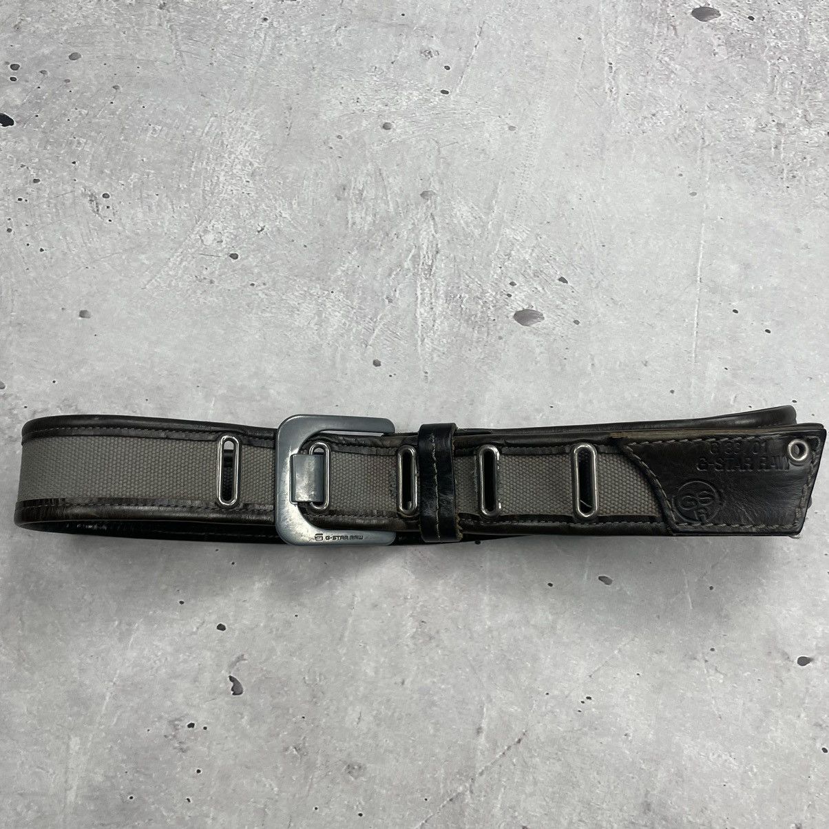 G-Star × Japanese Brand × Vintage Vintage avantgarde G-star RAW leather belt y2k Size ONE SIZE - 4 Thumbnail