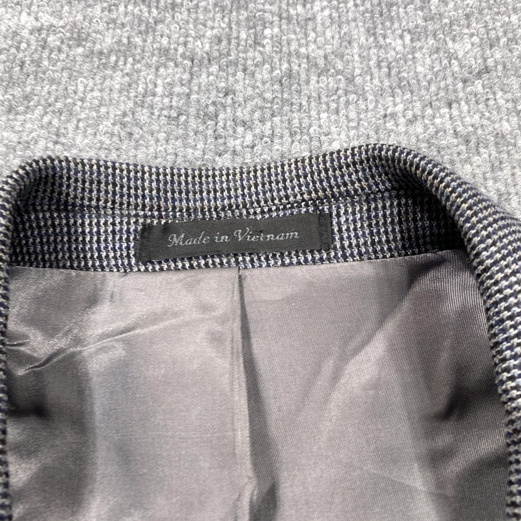 Chaps Chaps Blazer Mens 48L Long Gray Check Wool Sport Coat Two-Button Lined Jacket Size 48R - 3 Thumbnail