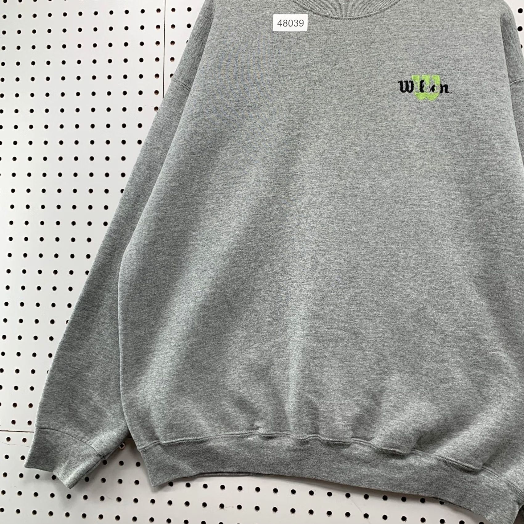 Wilson VINTAGE Wilson Sweatshirt Mens 2XL Gray Green Logo Crewneck Fleece USA Size US XXL / EU 58 / 5 - 5 Thumbnail