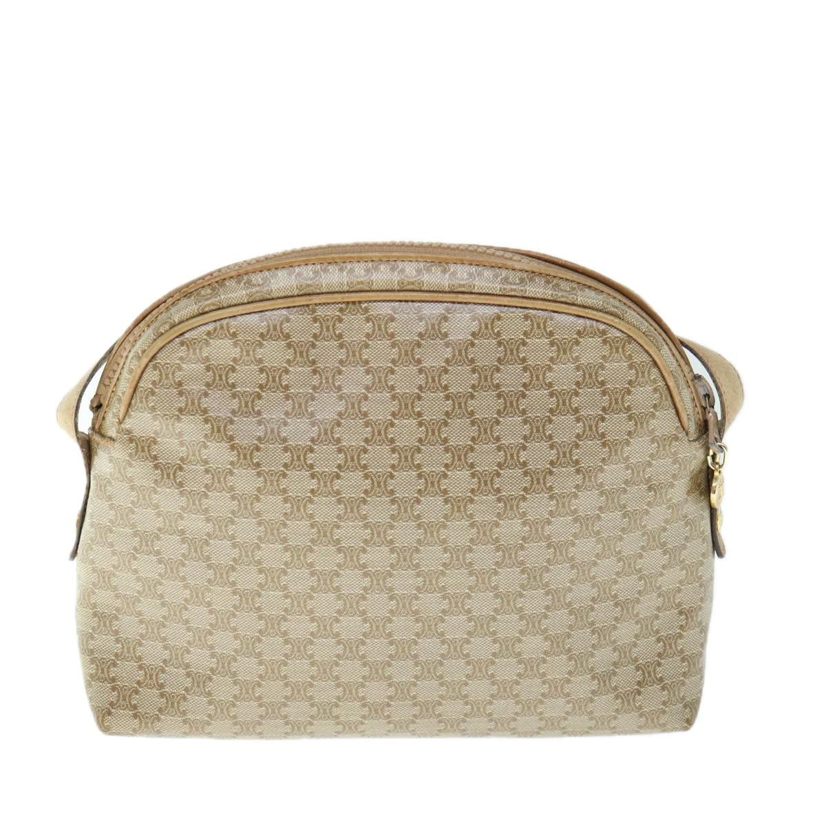 Celine CELINE Macadam Canvas Shoulder Bag Beige Size ONE SIZE - 3 Thumbnail