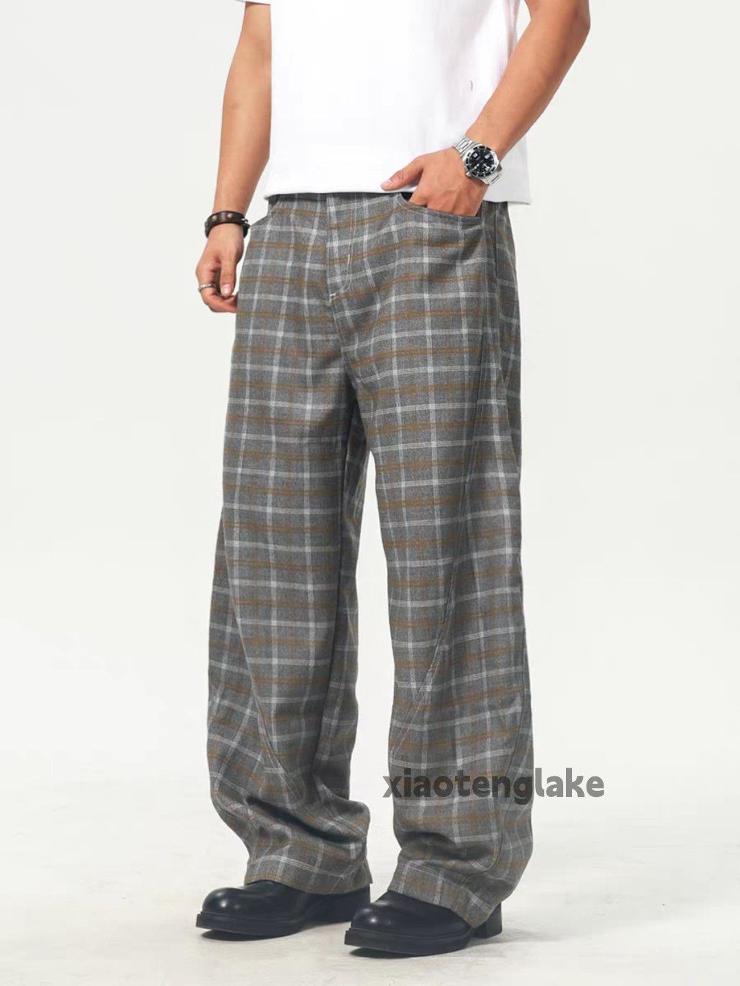 Vintage Unisex outdoor utility retro y2k loose hiphop plaid pants Size US 34 / EU 50 - 2 Thumbnail