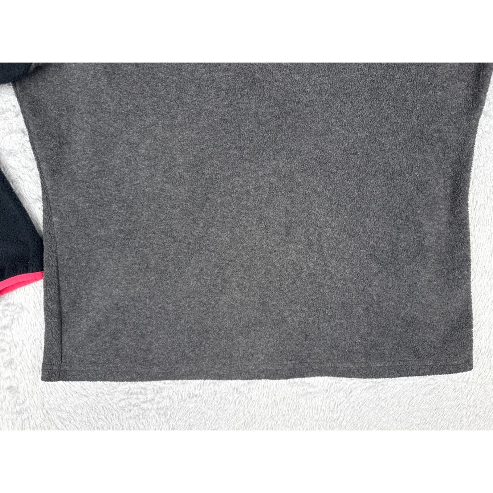 Pinko Columbia Sweater Womens Large Gray Black Pink Button Mock Neck Polyester Fleece Size L / US 10 / IT 46 - 5 Thumbnail