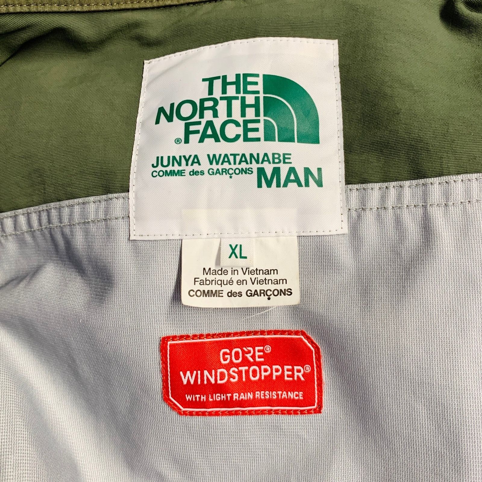 Junya Watanabe XL Green Olive Cotton Nylon Rain Resistant Zip Buttons Size US XL / EU 56 / 4 - 5 Thumbnail