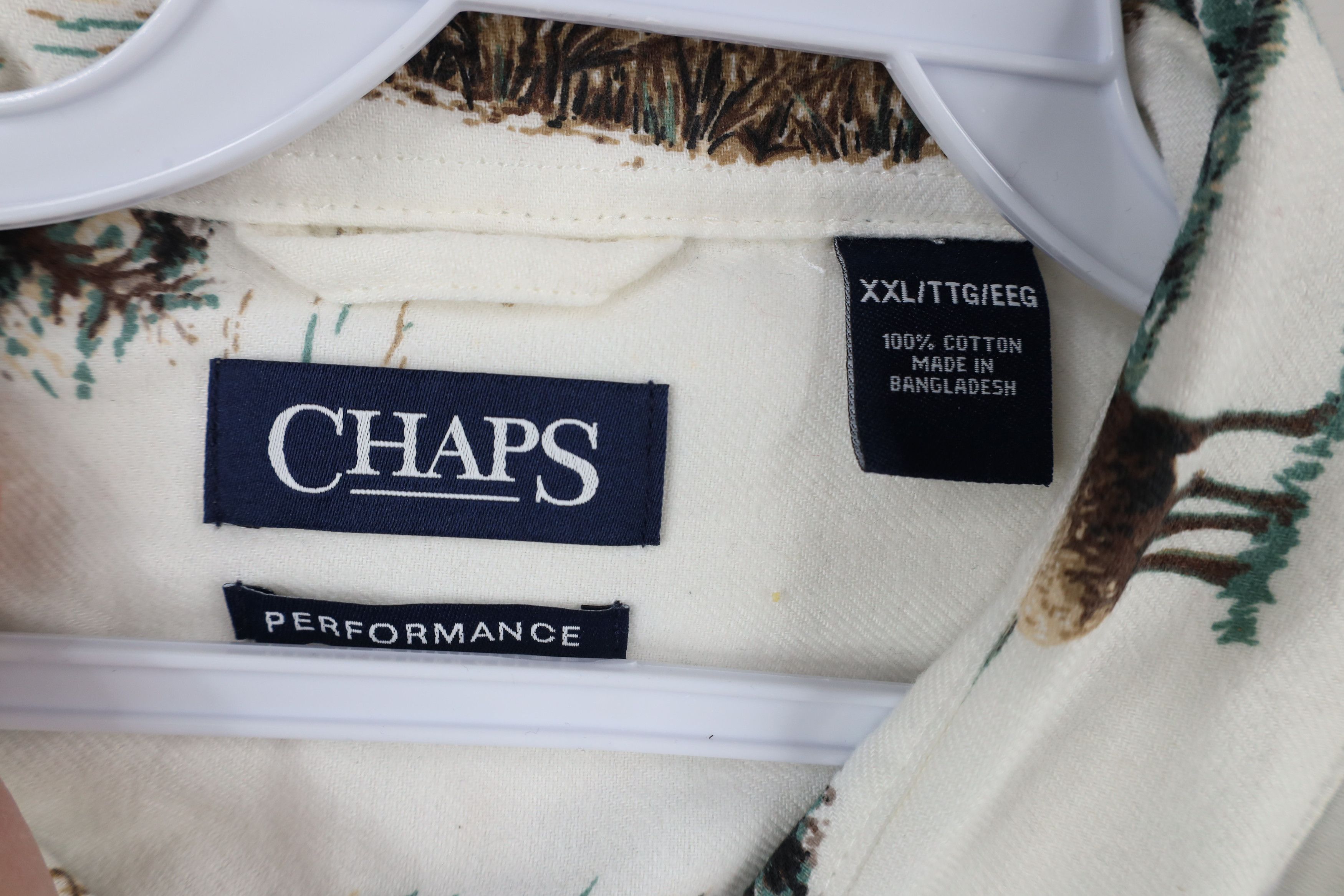 Chaps × Vintage Deadstock Vintage Chaps All Over Print Flannel Button Shirt Size US XXL / EU 58 / 5 - 10 Thumbnail