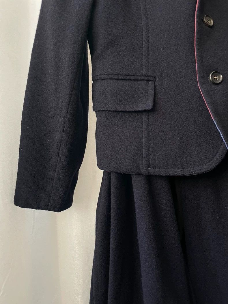 Comme des Garcons Comme des Garçons Medieval Women's Dark Blue Stripe Grey St Size S / US 4 / IT 40 - 4 Thumbnail