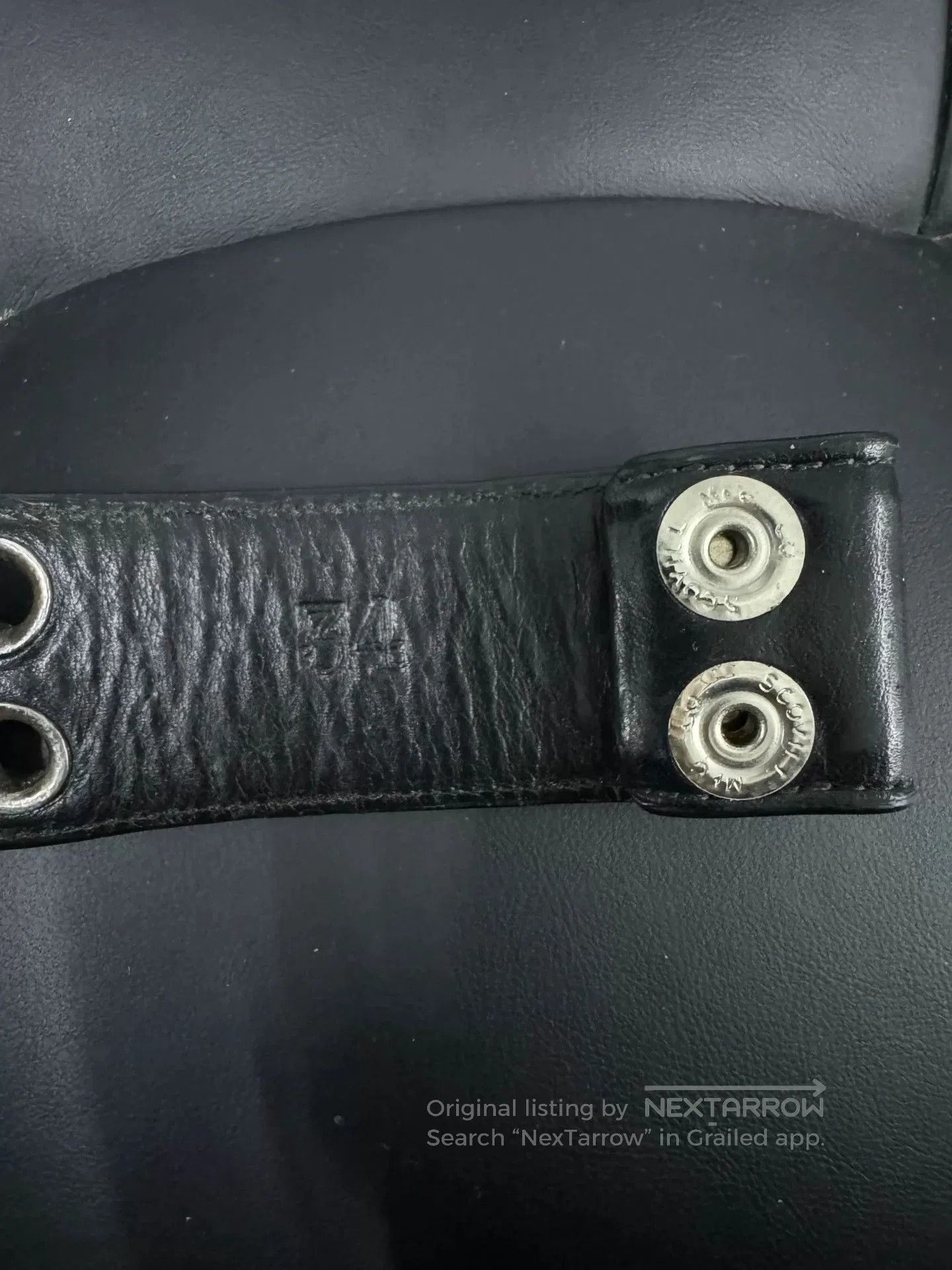 Chrome Hearts Chrome Hearts Punctured Belt with Silver Studs. Size ONE SIZE - 6 Thumbnail