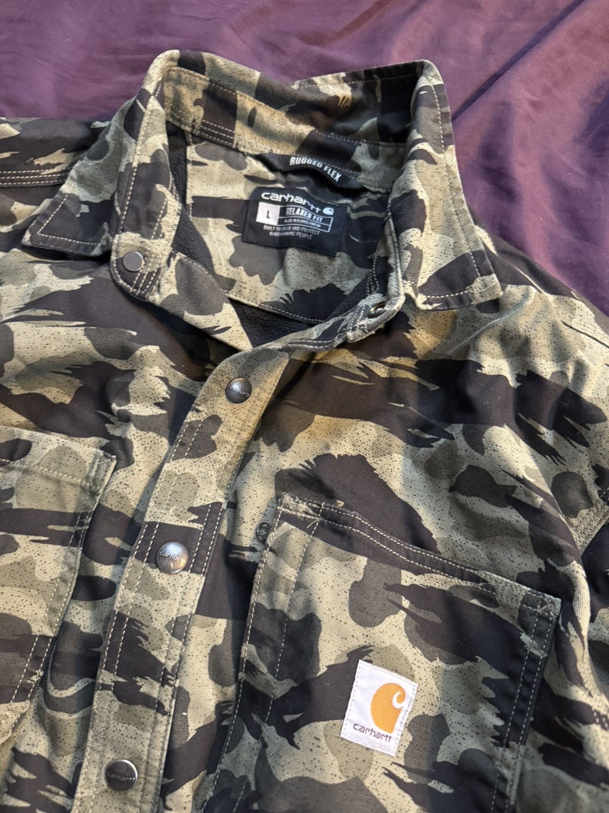 Carhartt Carhartt jacket camo mens large Size US L / EU 52-54 / 3 - 2 Thumbnail