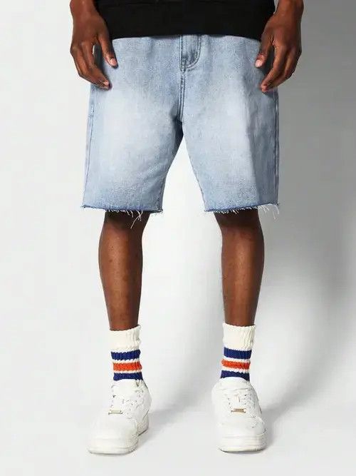 Other Slim Y2k Shorts Jorts Washed RAW Size US 30 / EU 46 - 2 Thumbnail