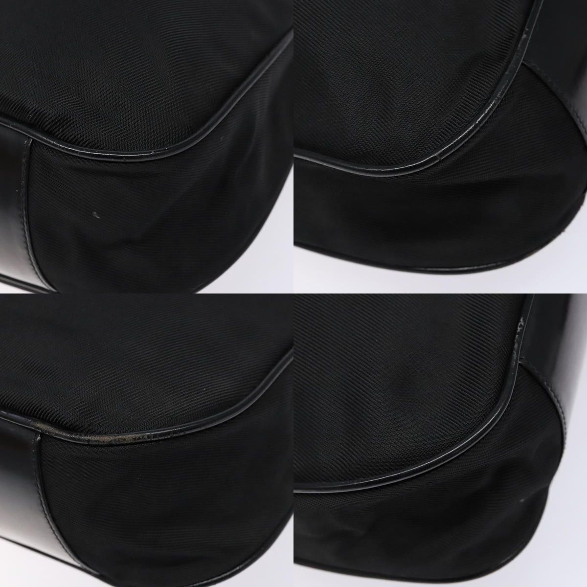 Gucci GUCCI Bamboo Shoulder Bag Nylon Black Silver 001 1553 001 Size ONE SIZE - 10 Thumbnail