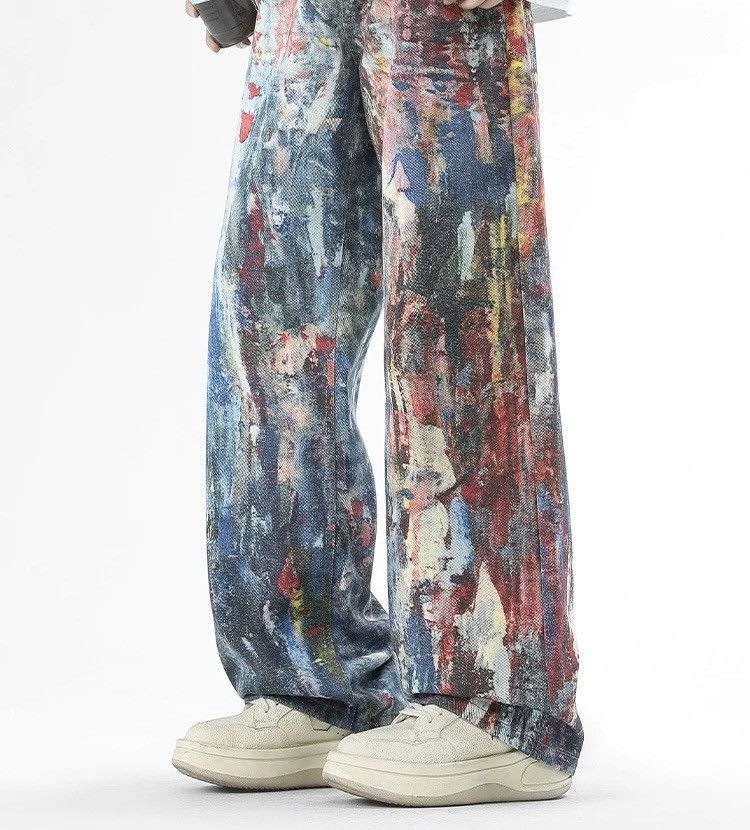 Other Graffiti Oil-Painting Style Denim Size US 32 / EU 48 - 1 Thumbnail