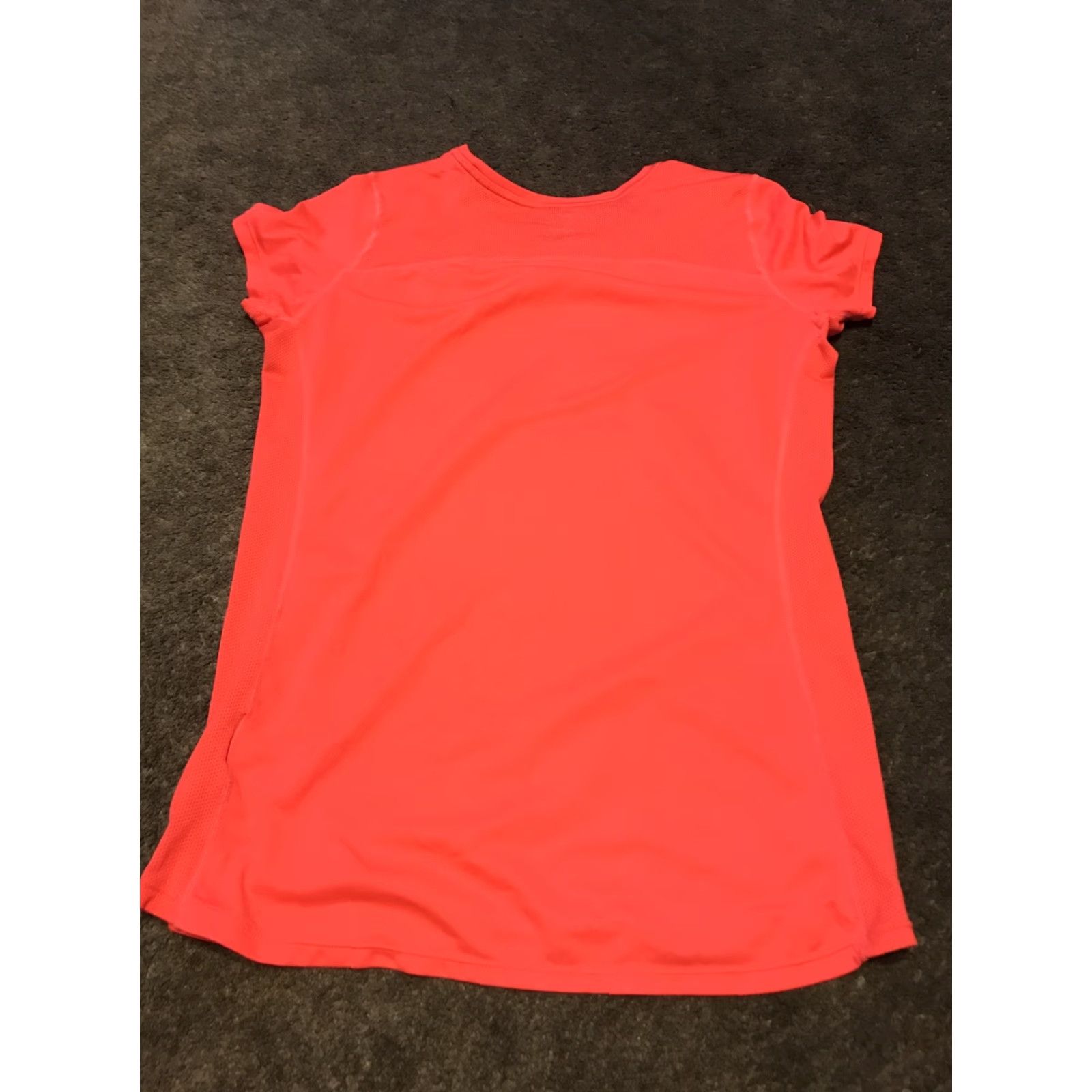 Nike Nike Dri-Fit Running Short Sleeve Shirt Women L Orange Basic Shirt Activewear 576901 Size L / US 10 / IT 46 - 3 Thumbnail