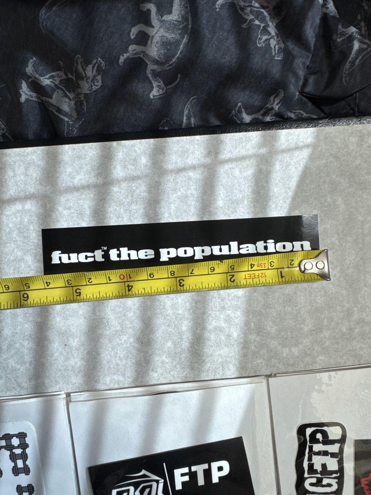 FUCT × Fuck The Population FTP FUCT Logo Sticker Size ONE SIZE - 3 Thumbnail