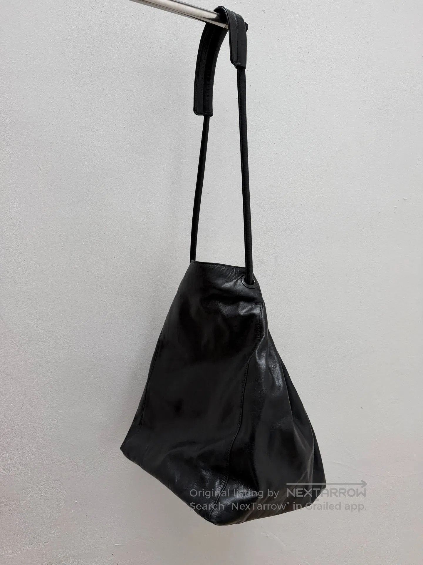 Yohji Yamamoto Yohji Yamamoto Pleated Leather Tote. Size ONE SIZE - 6 Thumbnail