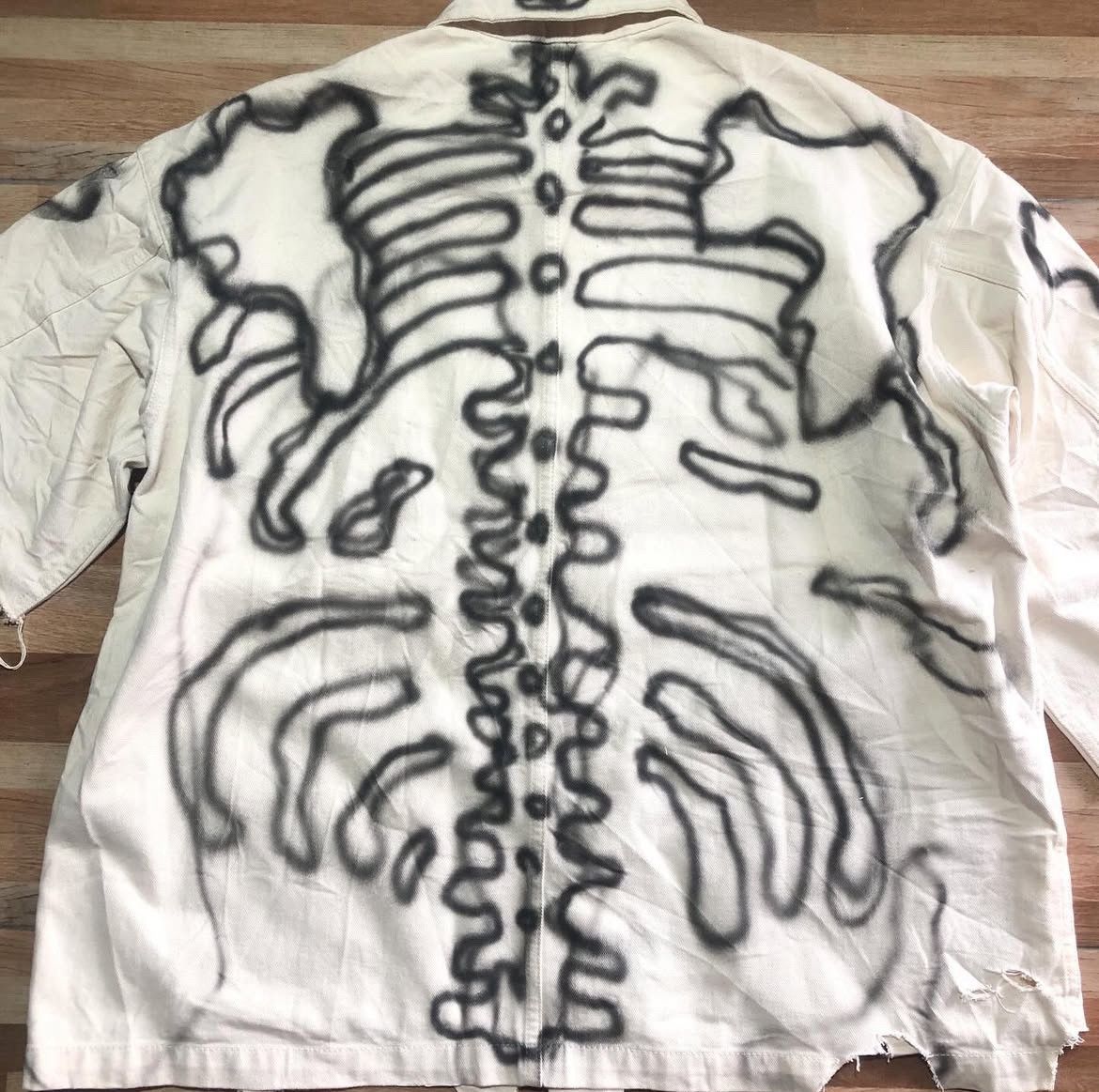 Hysteric Glamour 2000s Takeo Kikuchi Skeleton Destroy Snap Shirt y2k Size US L / EU 52-54 / 3 - 4 Thumbnail